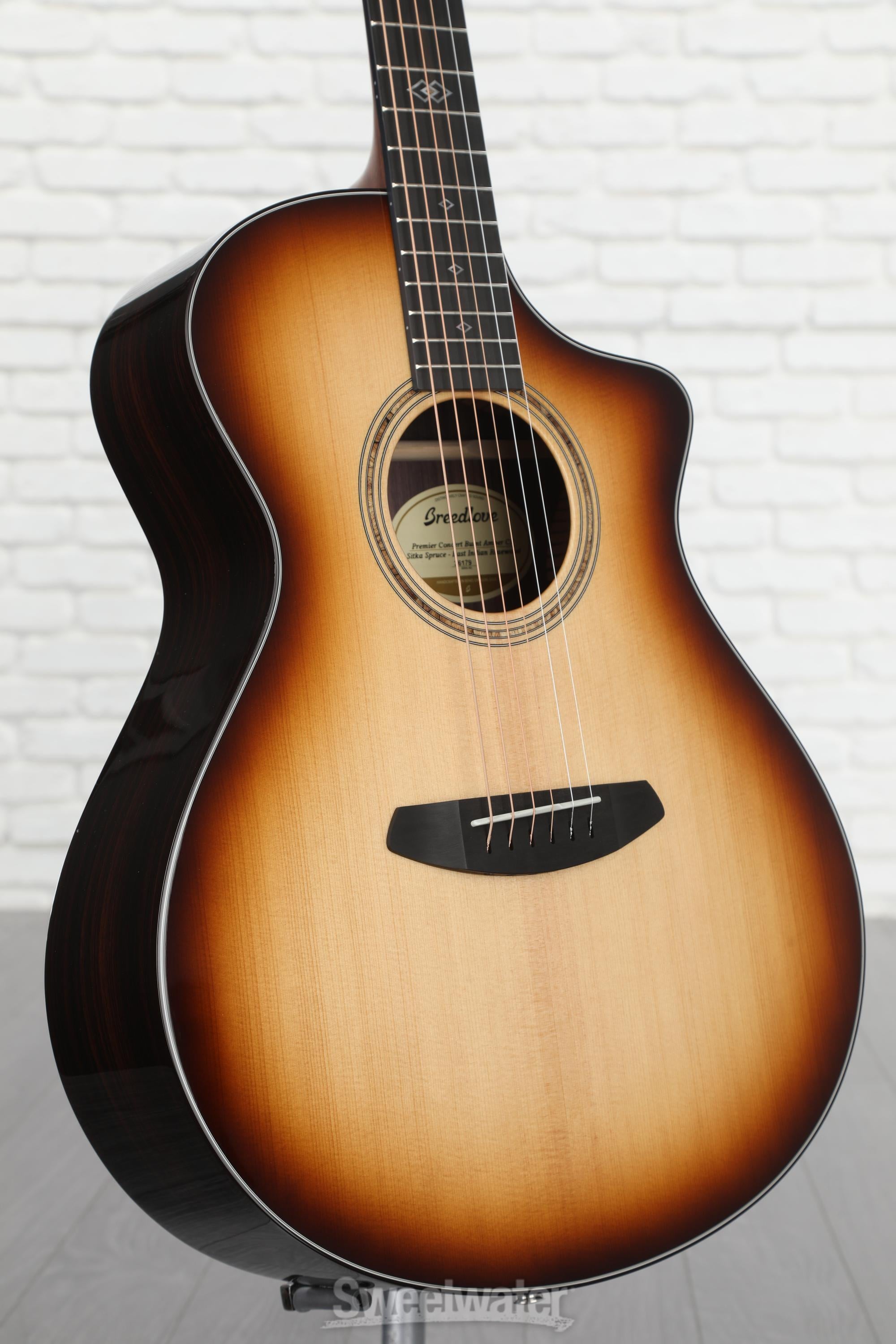 Breedlove Premier Concert CE Acoustic-electric Guitar - Burnt
