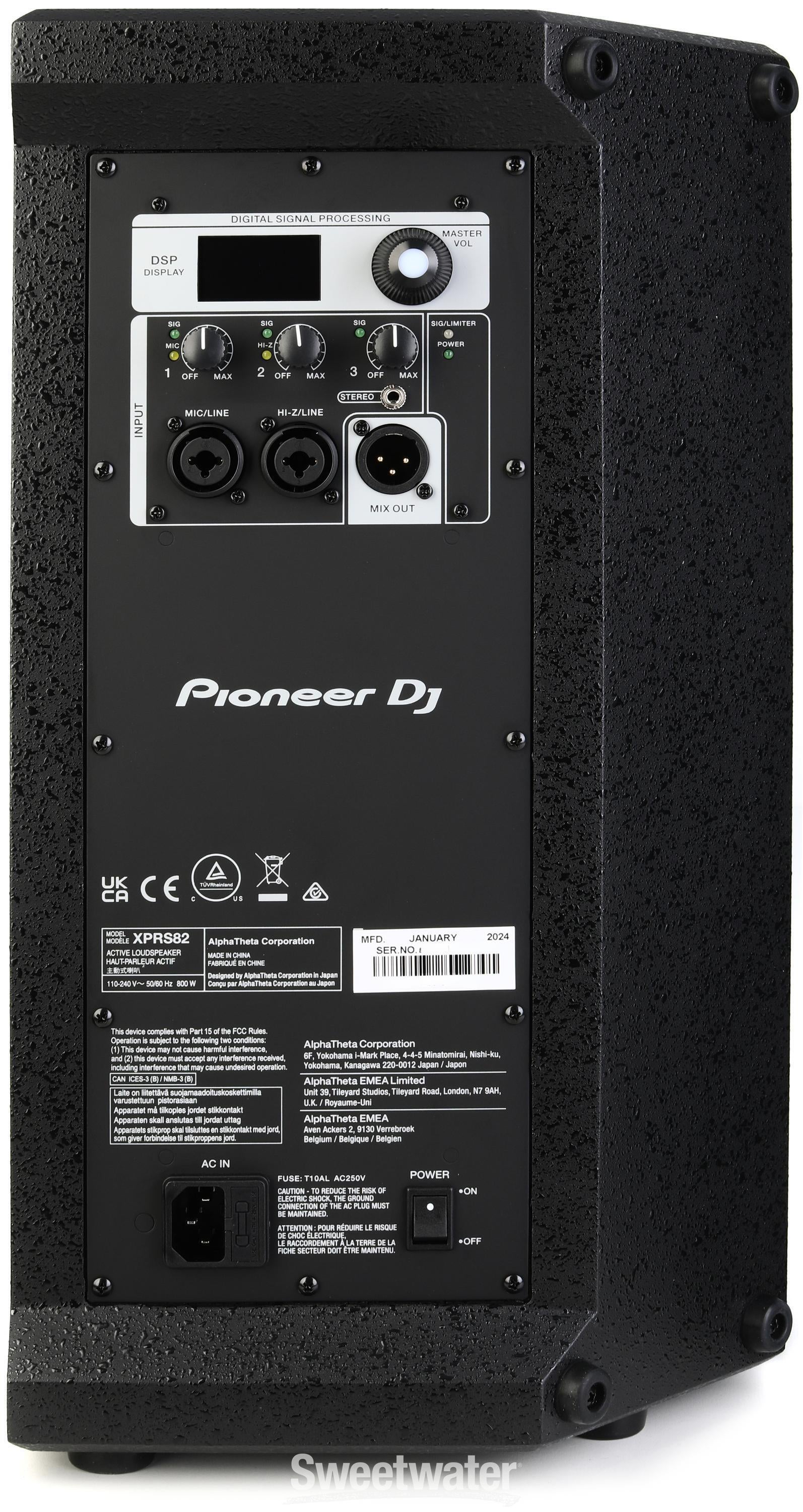 Pioneer DJ XPRS82 8-inch Active Loudspeaker - Black | Sweetwater