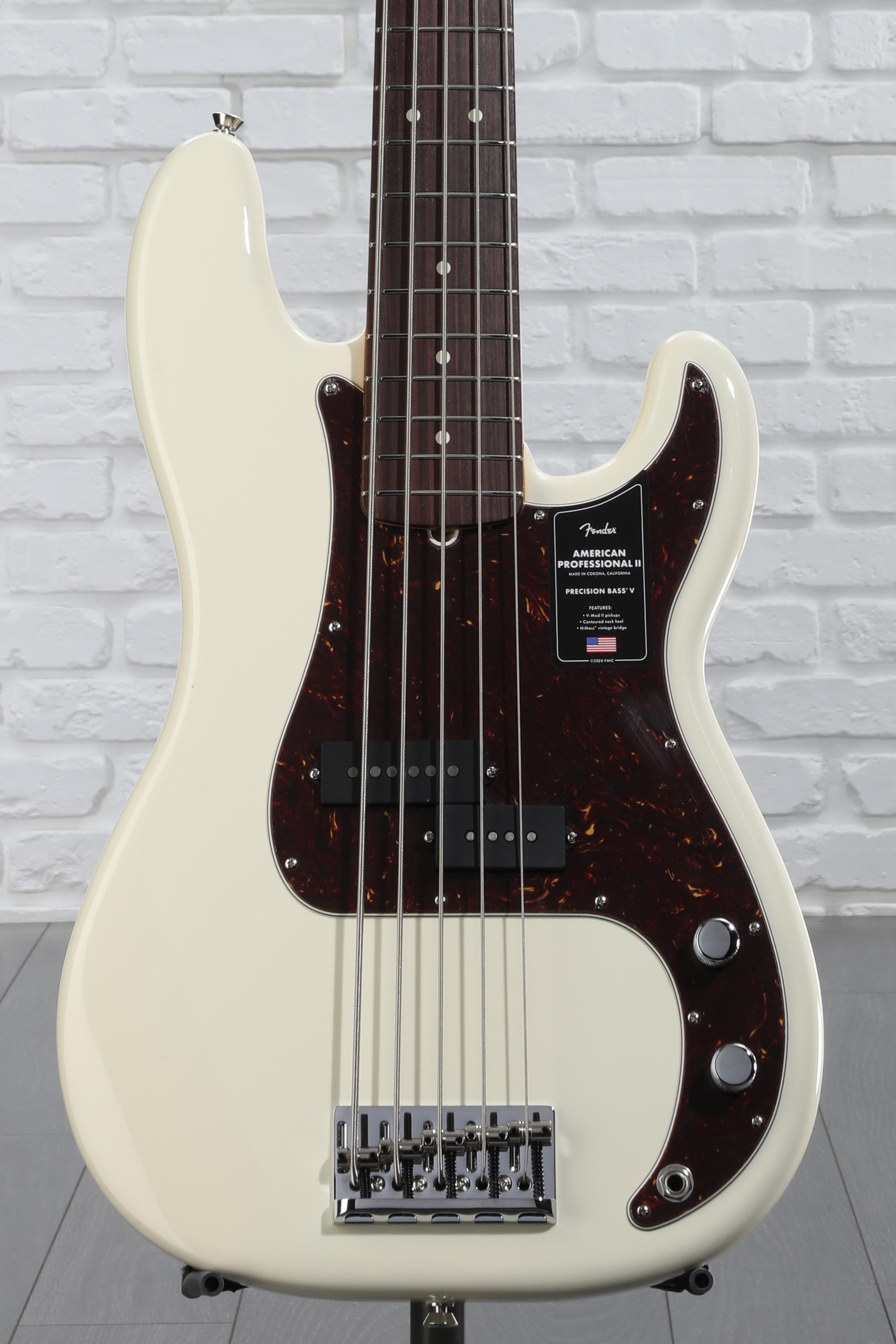 Fender American Professional II Precision Bass V - Olympic