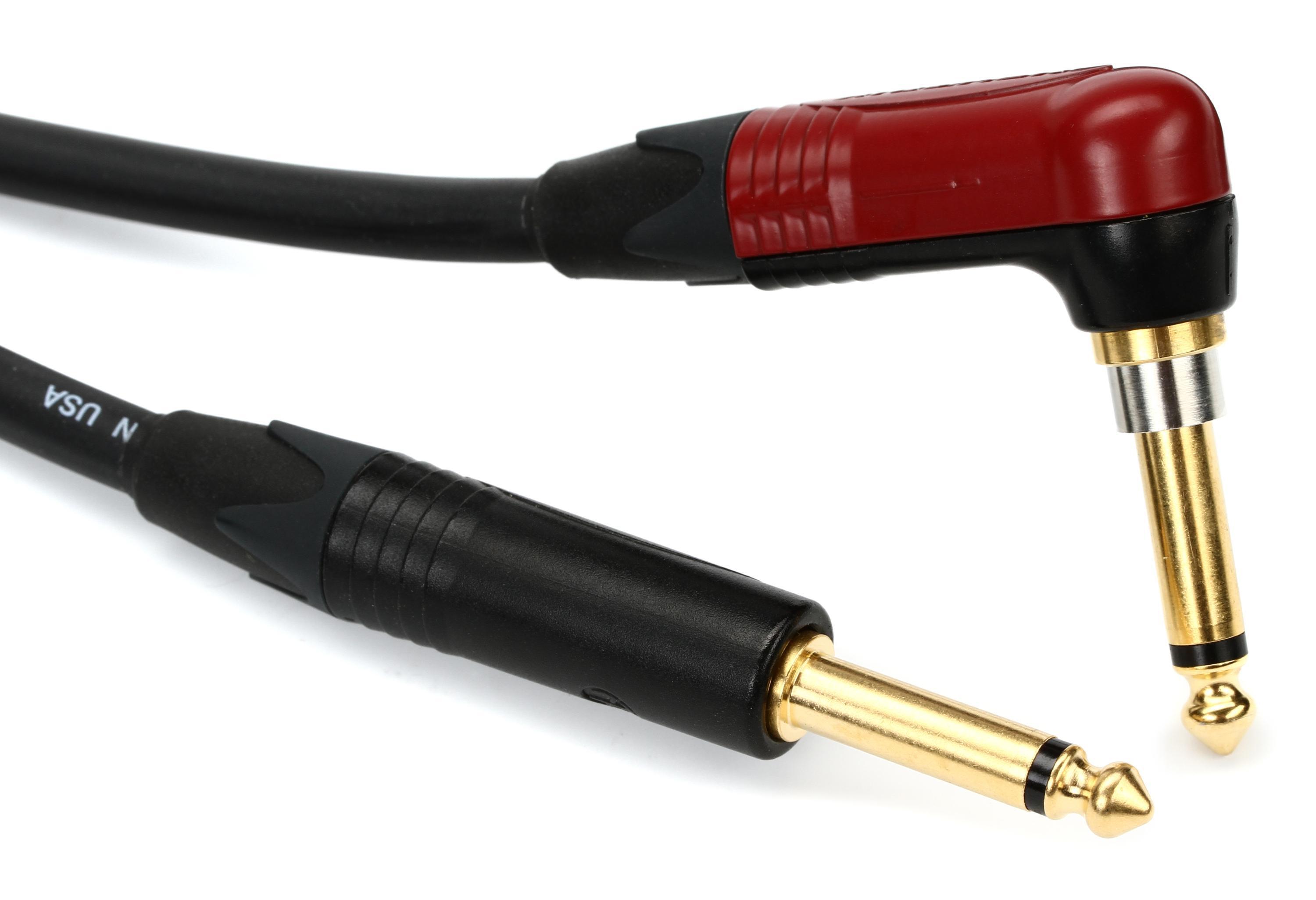 Photo of Pro Co EVLGCSLN-20 Evolution Silent Straight to Right Angle Instrument Cable - 20 foot
