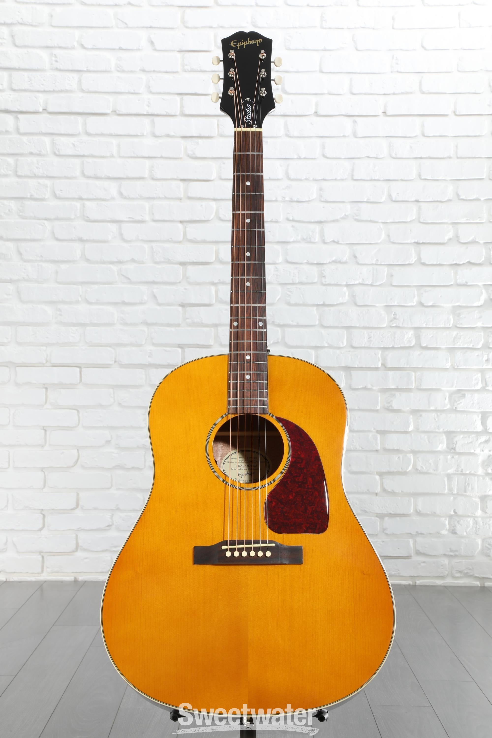 Epiphone/J-45 Studio ナチュラル Epiphone J-45 Studio Acoustic Guitar - Natural | Sweetwater