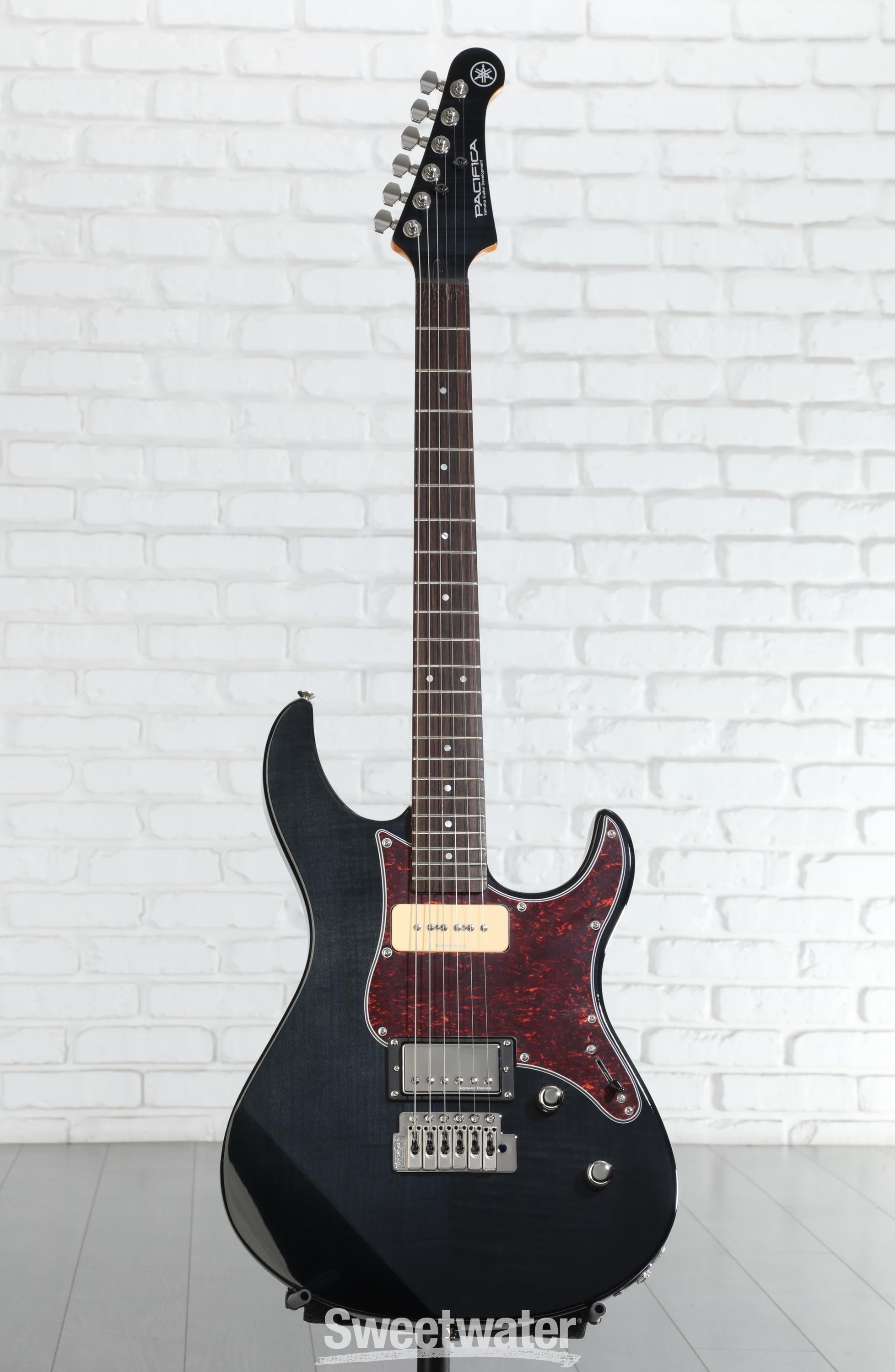Yamaha PAC611VFM Pacifica Electric Guitar - Trans Black | Sweetwater