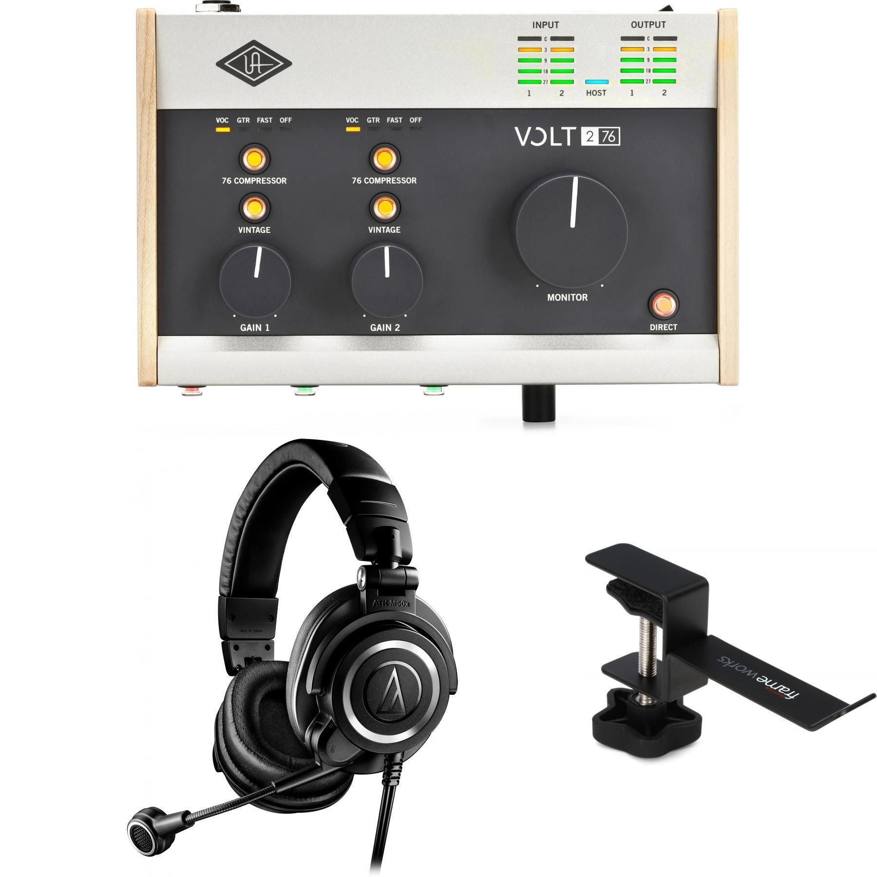 Universal Audio Volt 276 USB-C Audio Interface and Headset Podcast