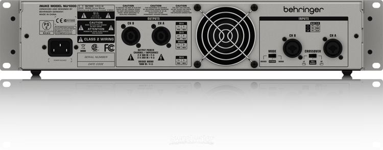 Behringer iNUKE NU1000 Power Amplifier Reviews | Sweetwater Behringer iNUKE NU1000 Power Amplifier Reviews | Sweetwater