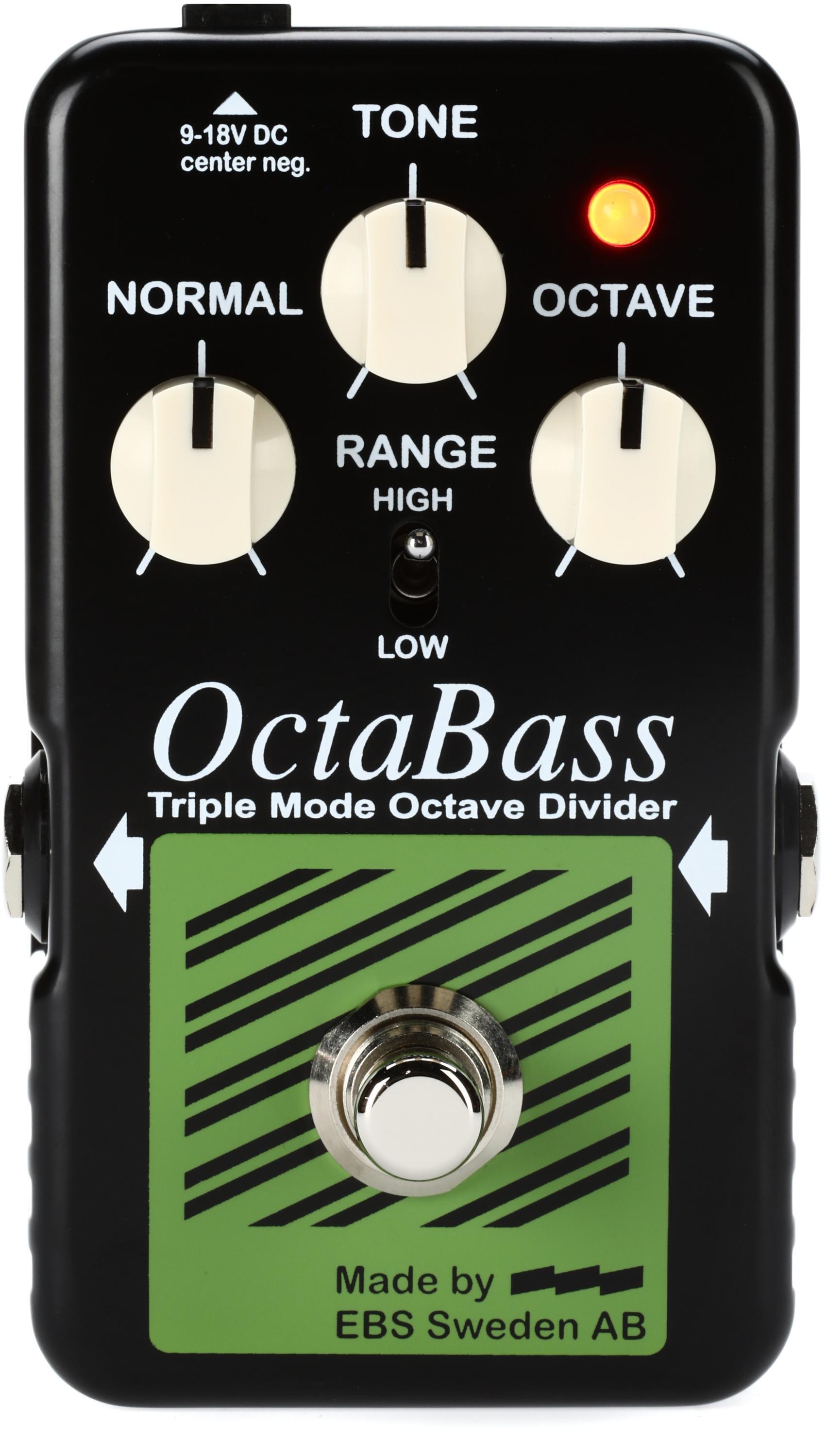 EBS OctaBass Blue Label Triple Mode Octave Divider Pedal | Sweetwater