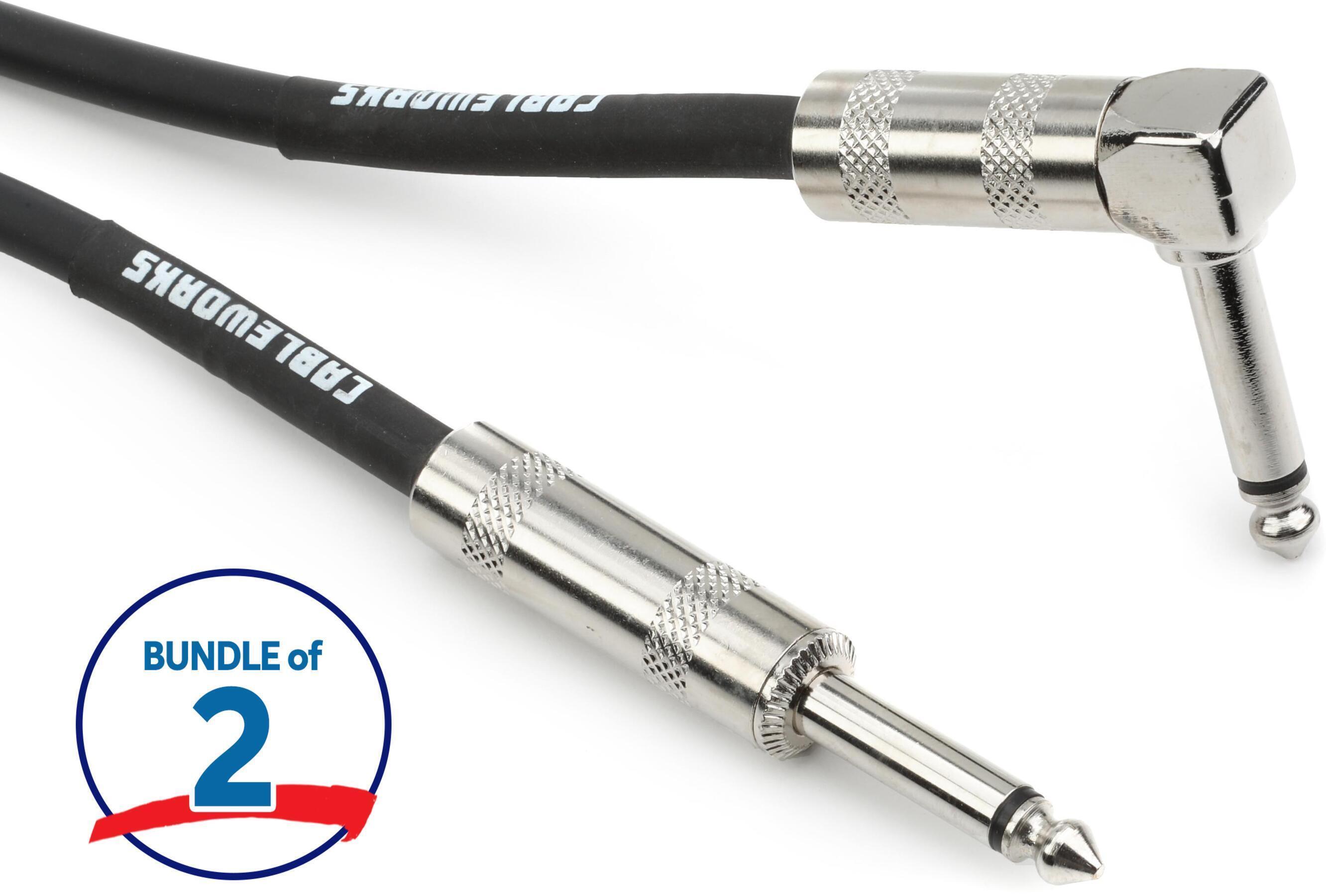 Photo of Gator Cableworks Backline Series Instrument Cable - 10 foot (2-pack)