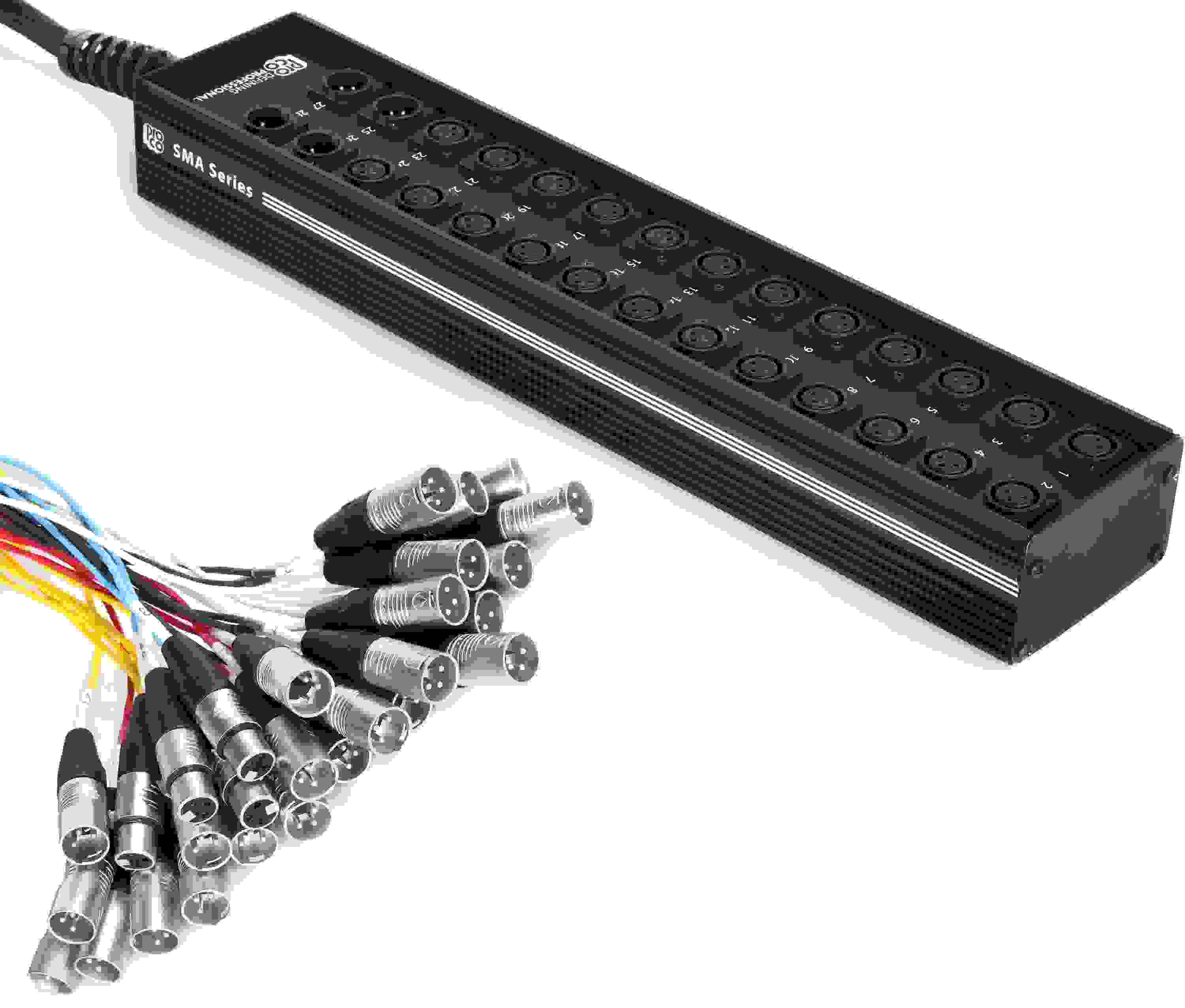 Pro Co SMA2404FBX-100 SMA Series 24x4 Stage Snake with XLR Returns - 100 foot