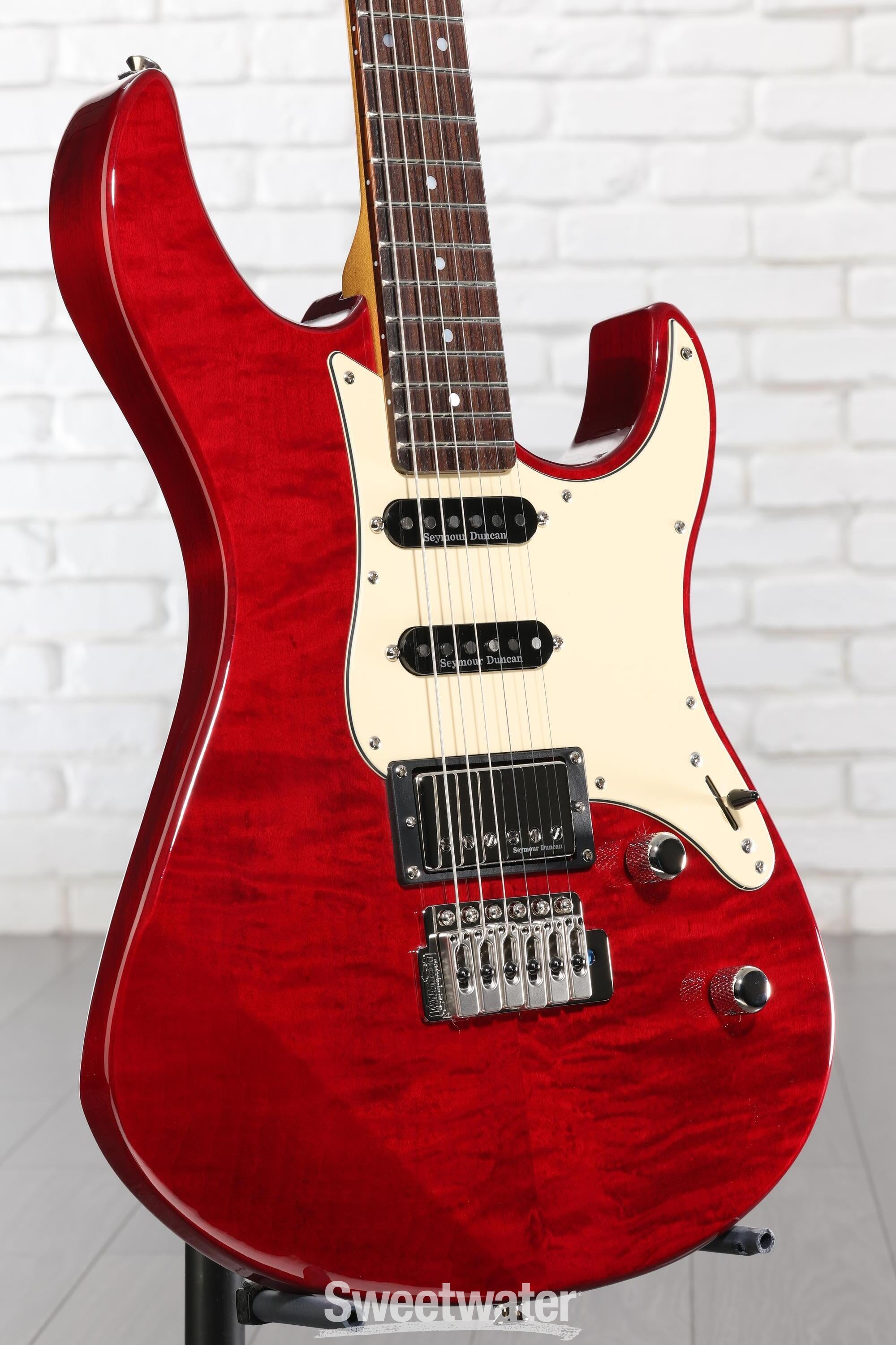 Yamaha PAC612VIIFMX Pacifica Electric Guitar - Fired Red | Sweetwater