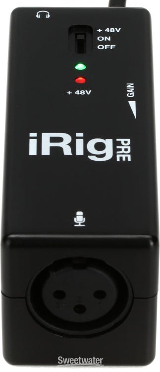 IK Multimedia iRig Pre Microphone Preamp for iOS Devices