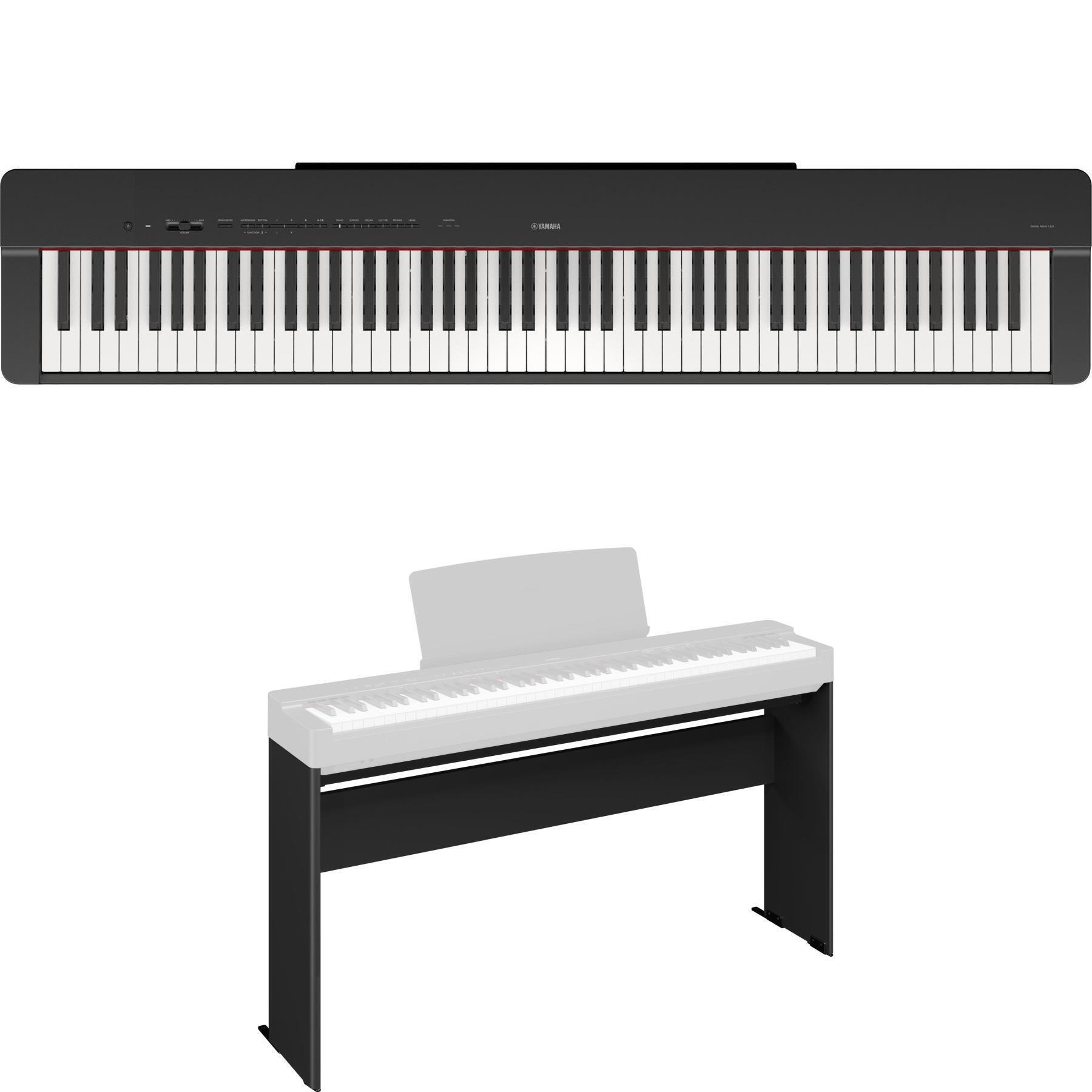 Yamaha P-225B 88-key Digital Piano and L200B Stand - Black