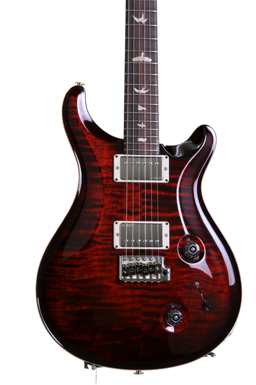 PRS Custom 22 Figured Trem - Fire Red Burst | Sweetwater