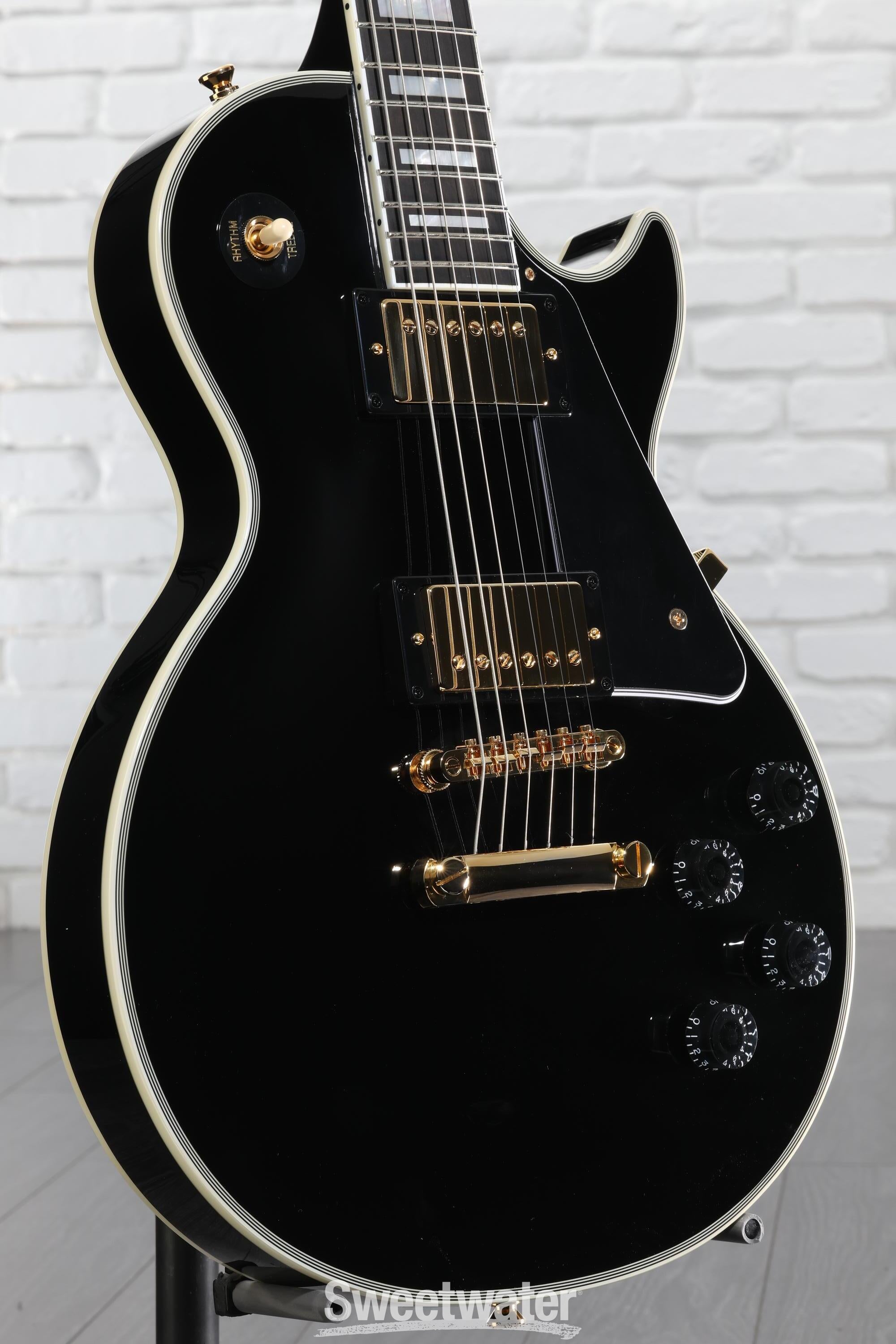 Epiphone Les Paul Custom Electric Guitar - Ebony | Sweetwater