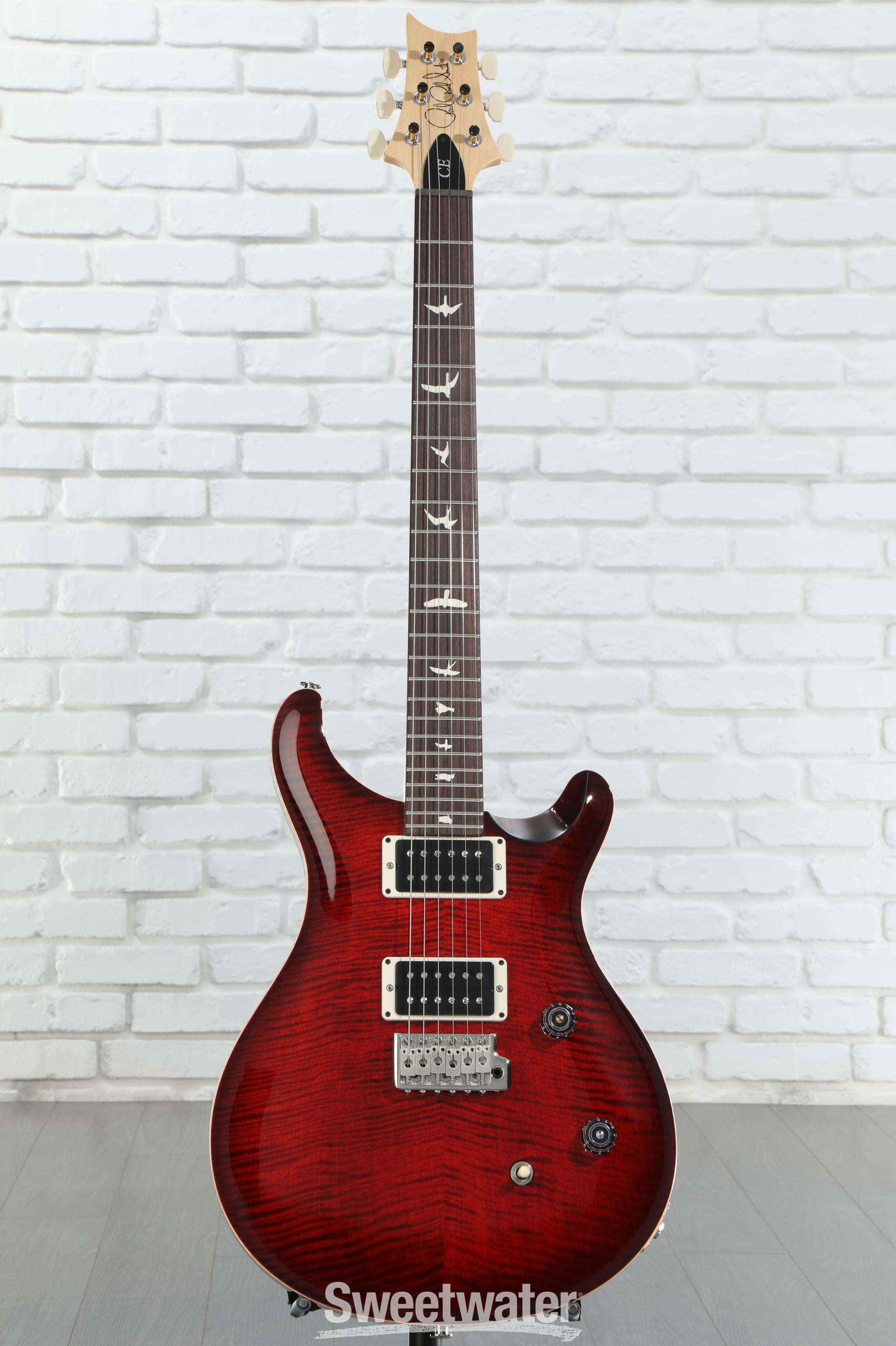 PRS CE 24 Electric Guitar - Fire Red Burst | Sweetwater