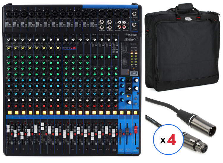 Yamaha MG20XU 20-channel Compact Mixer Bundle | Sweetwater