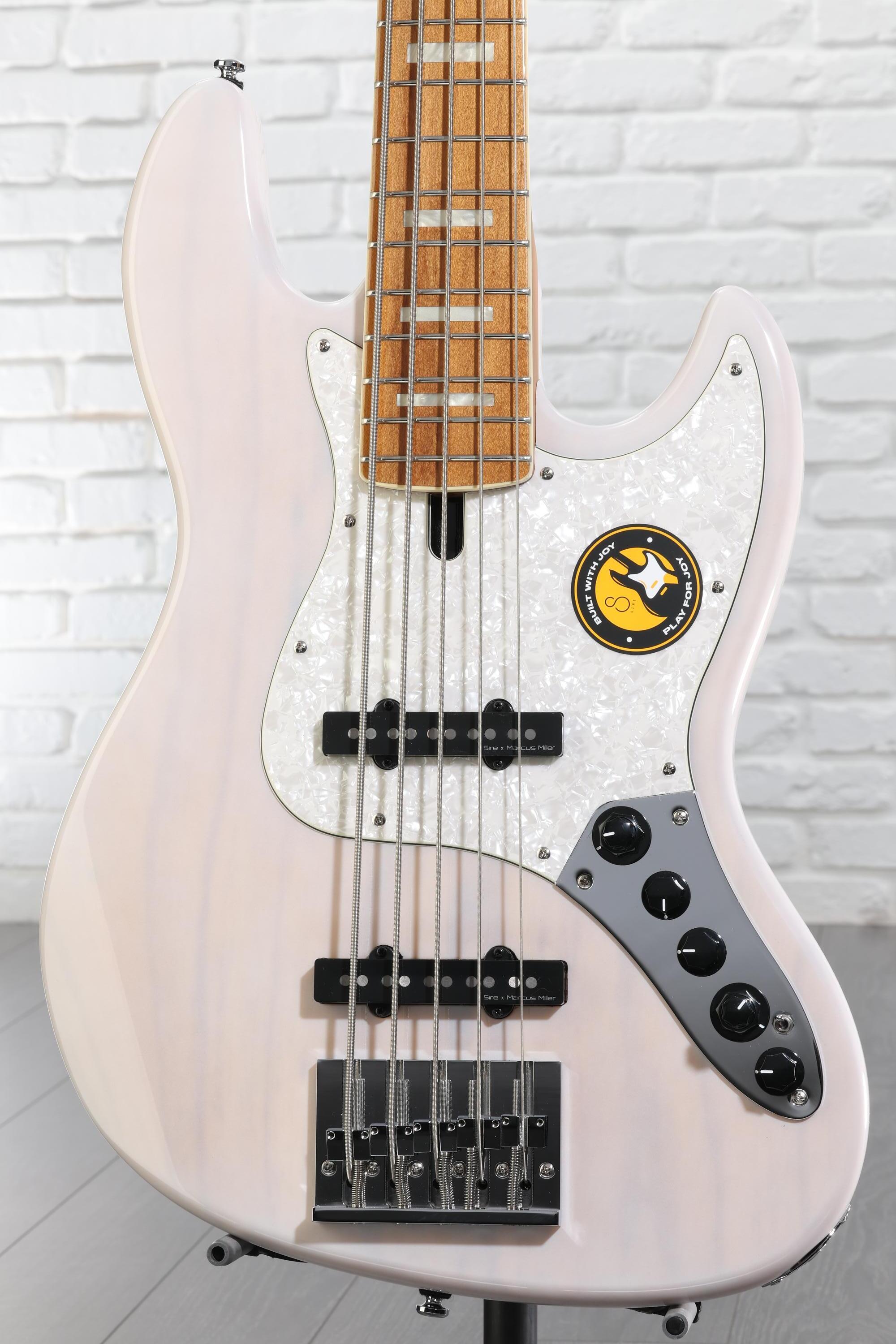 ベース Sire V8 5-String Sire Marcus Miller V8 5-string Electric Bass - White Blonde