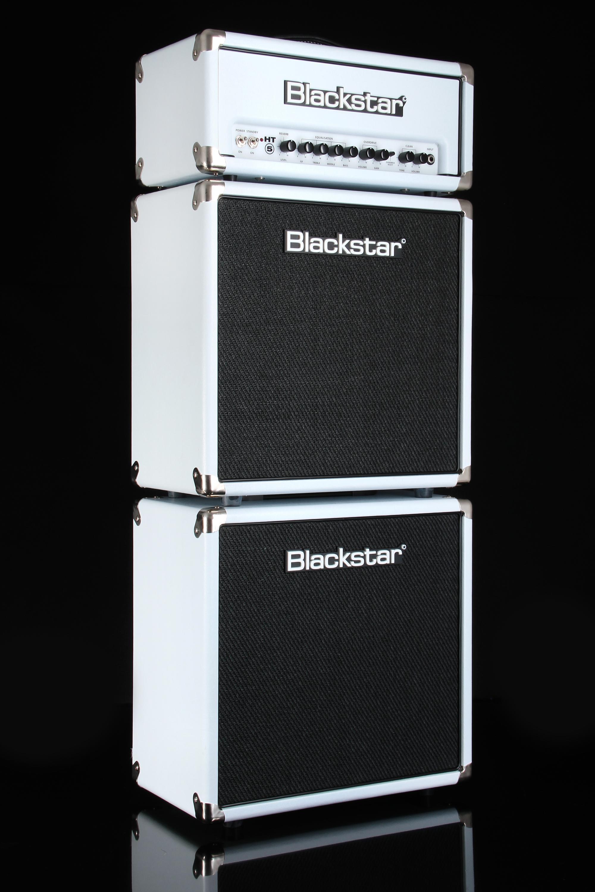 Blackstar HT-5RS Mini Stack with HT5 head and Two 1x12 Cabs - Limited -  Arctic White