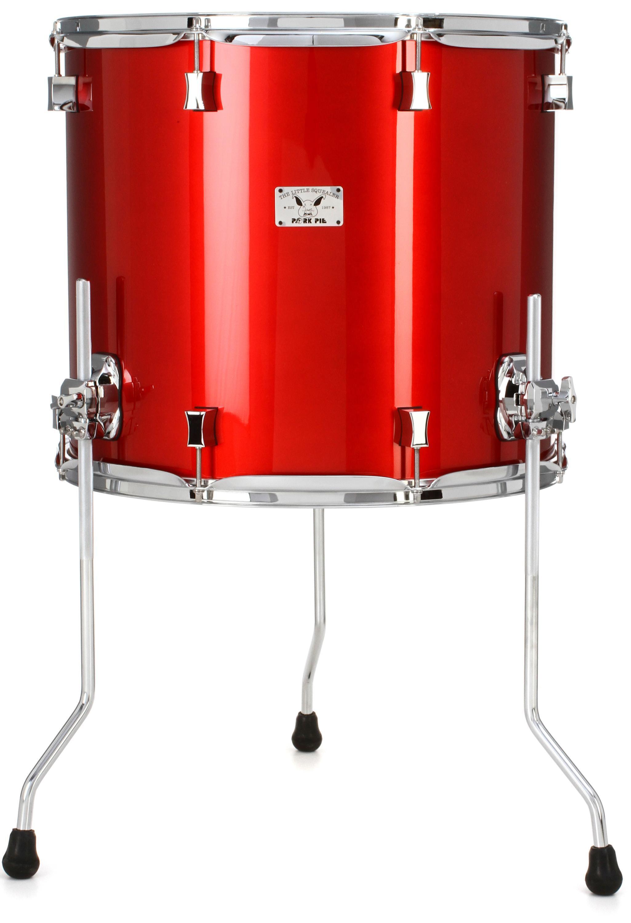 Photo of Pork Pie Percussion Little Squealer Floor Tom - 16 x 18 inch - Firethorn Red Lacquer