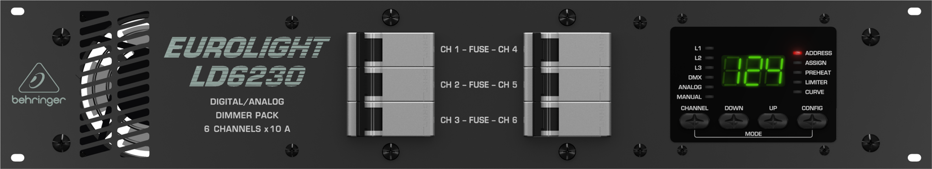Behringer LD6230 - 6-channel Dimmer Rack
