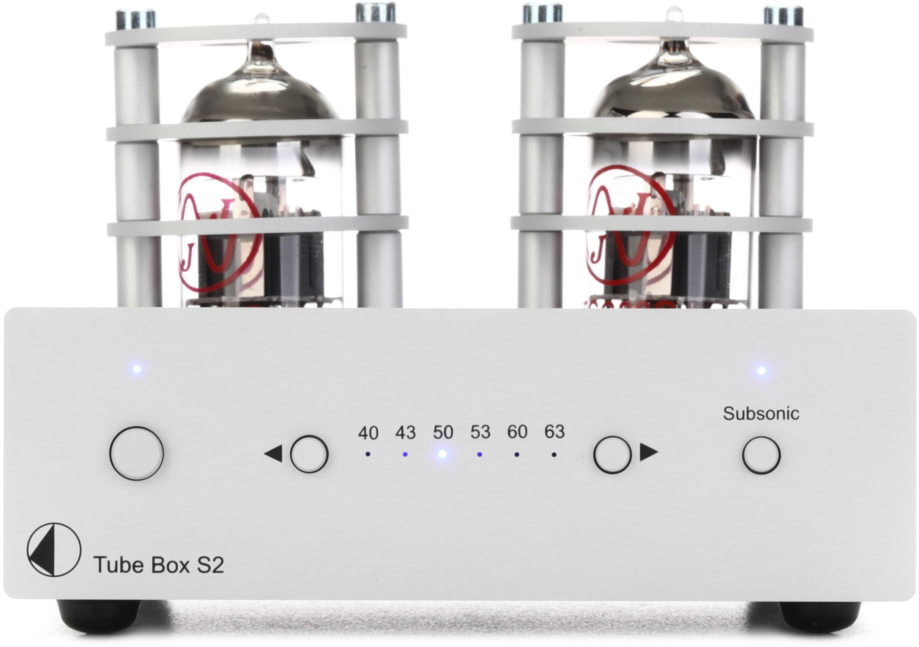 Pro-Ject Tube Box S2 MM/MC Phono Preamp - Silver | Sweetwater