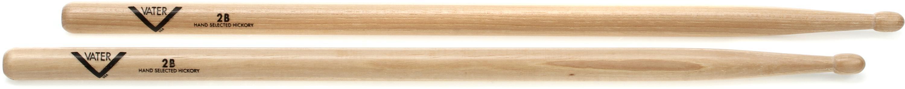 Photo of Vater American Hickory Drumsticks - 2B - Wood Tip
