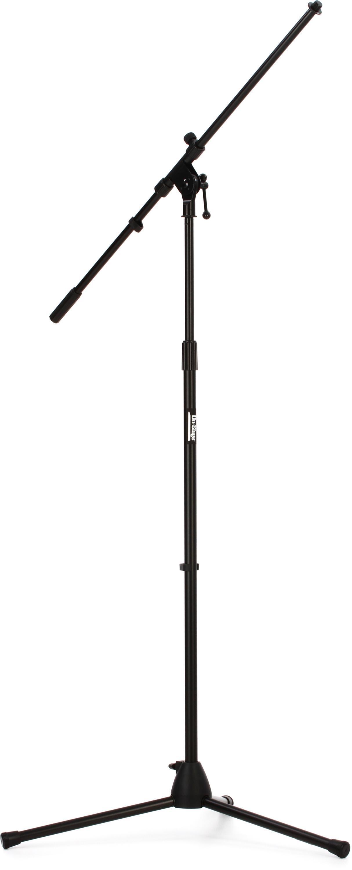 Bundled Item: On-Stage MS7701B Euro Boom Microphone Stand - Black