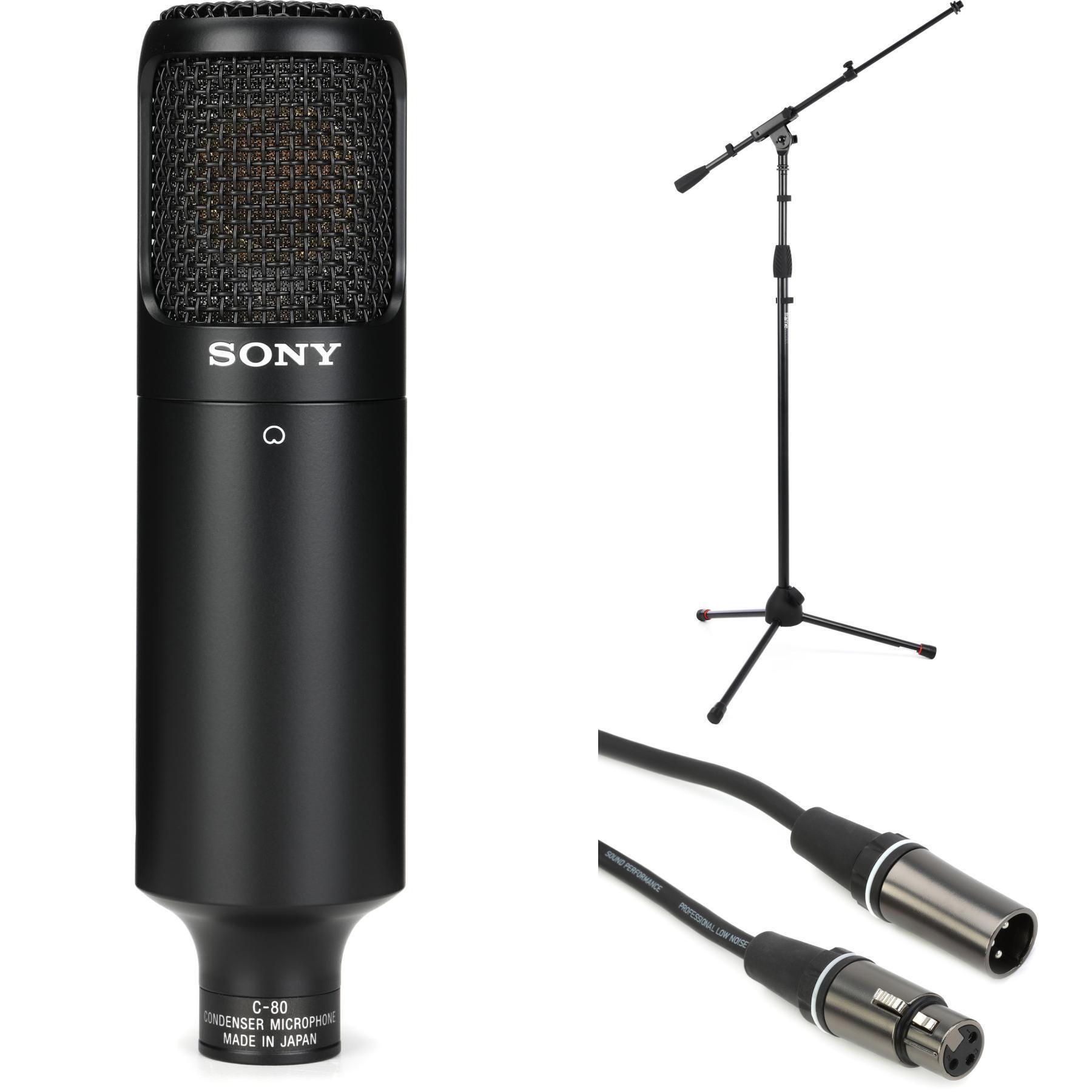 Sony C-80 Condenser Microphone with Stand and Cable