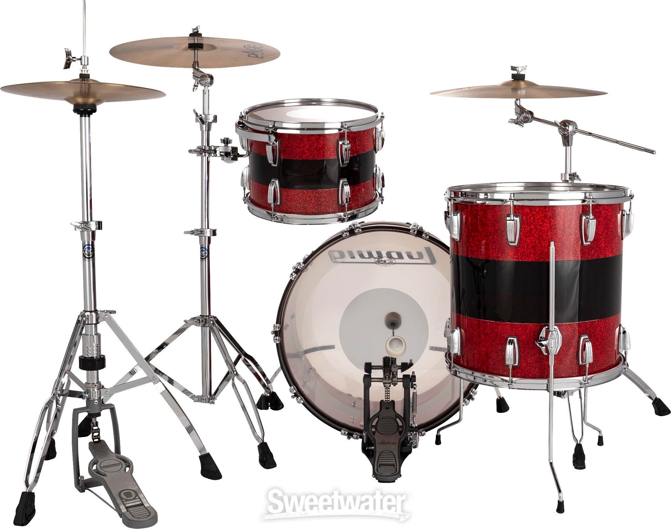 Ludwig cinquantesimo anniversario Vistalite Fab 3Ludwig cinquantesimo anniversario Vistalite Fab 3  