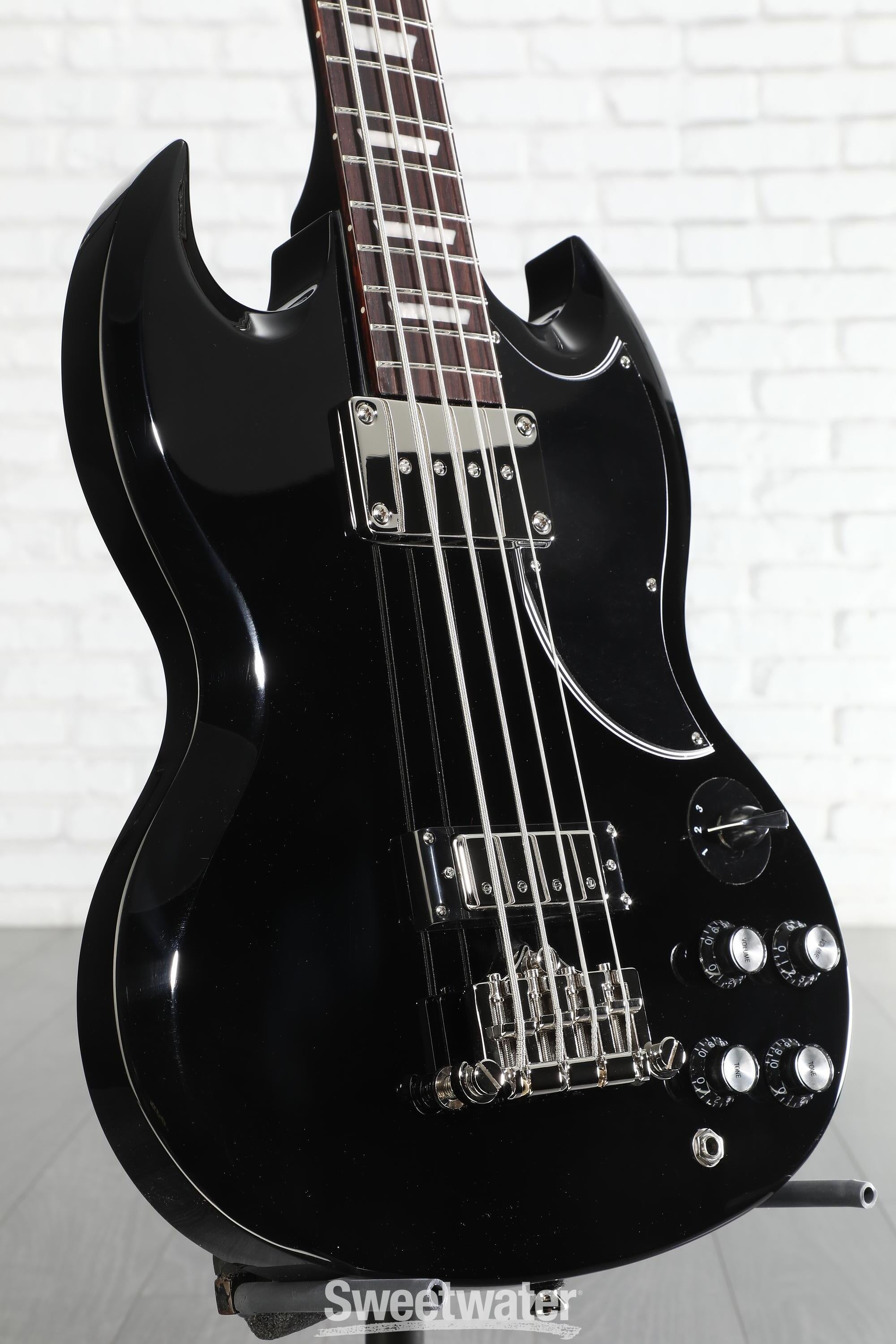 Epiphone EB-3 Bass Guitar - Ebony | Sweetwater