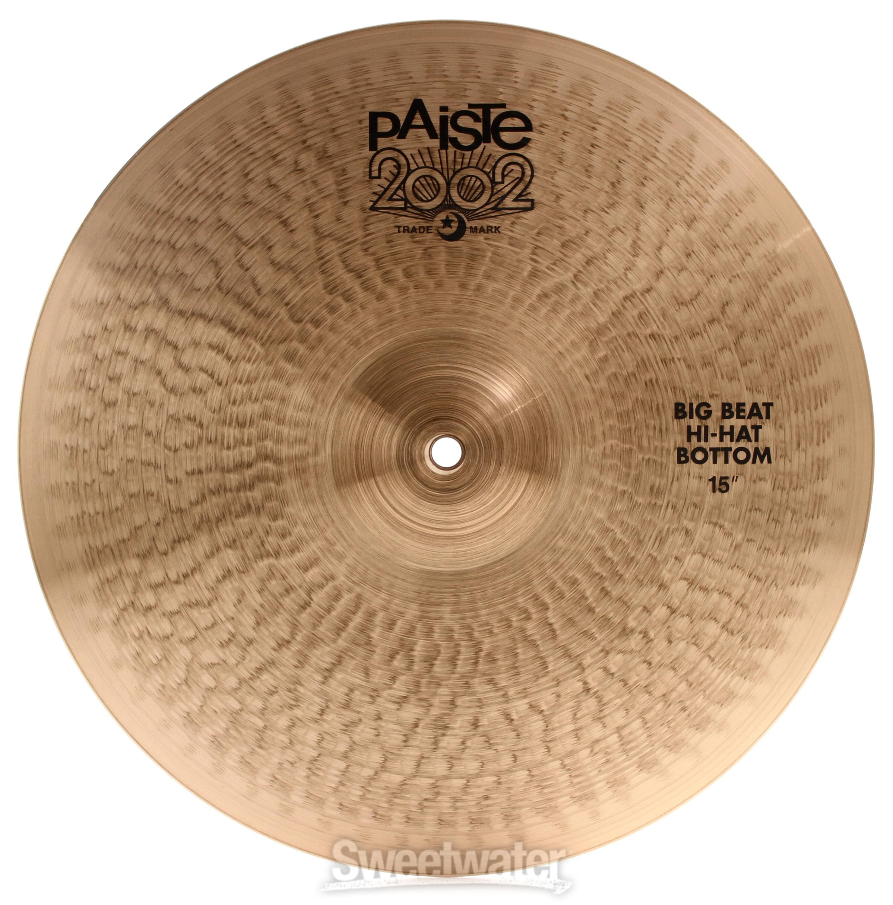 Paiste 2002 Big Beat Cymbal Set - 15/20/24 inch - with Free 18