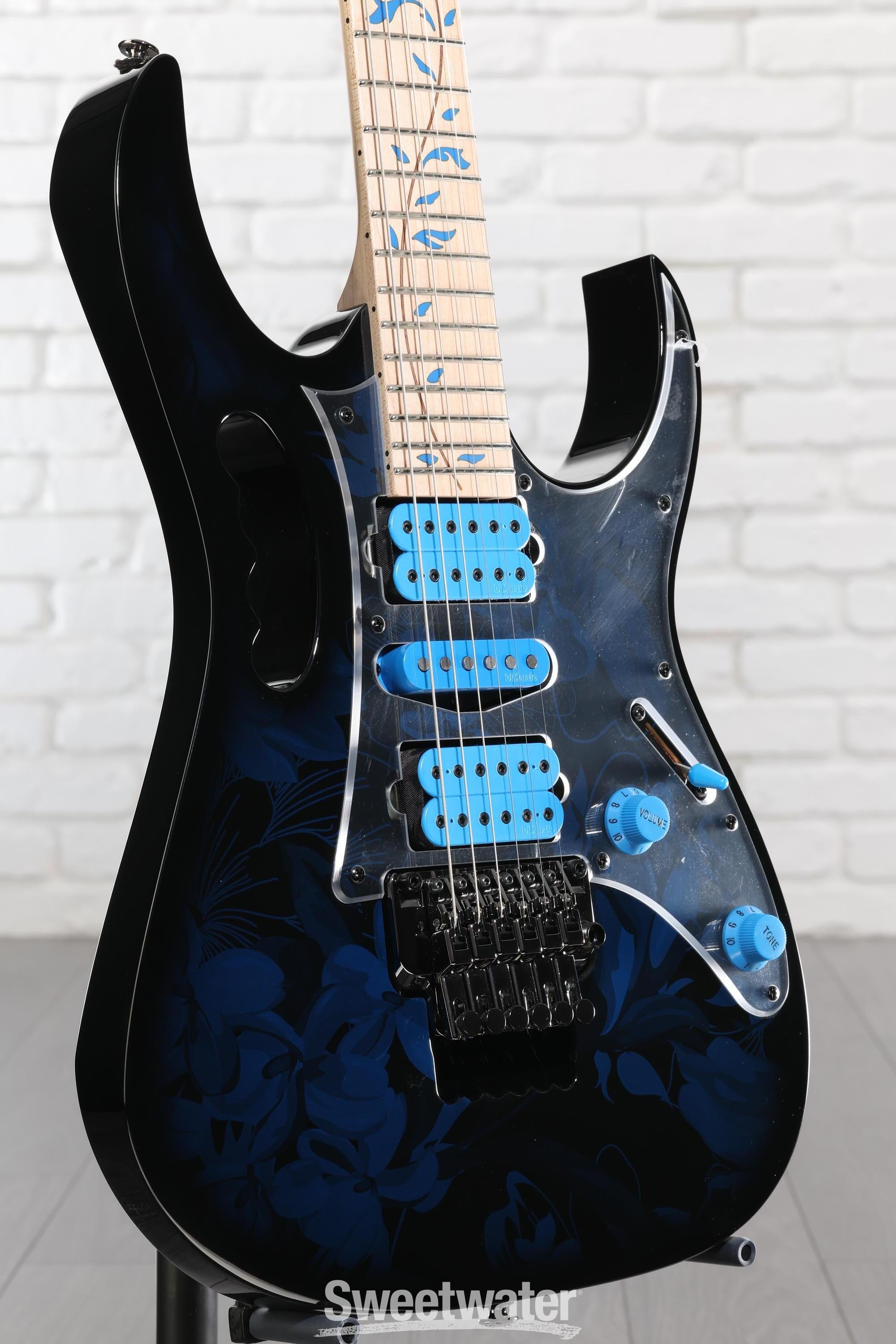 Ibanez Steve Vai Signature JEM77 - Blue Floral Pattern | Sweetwater