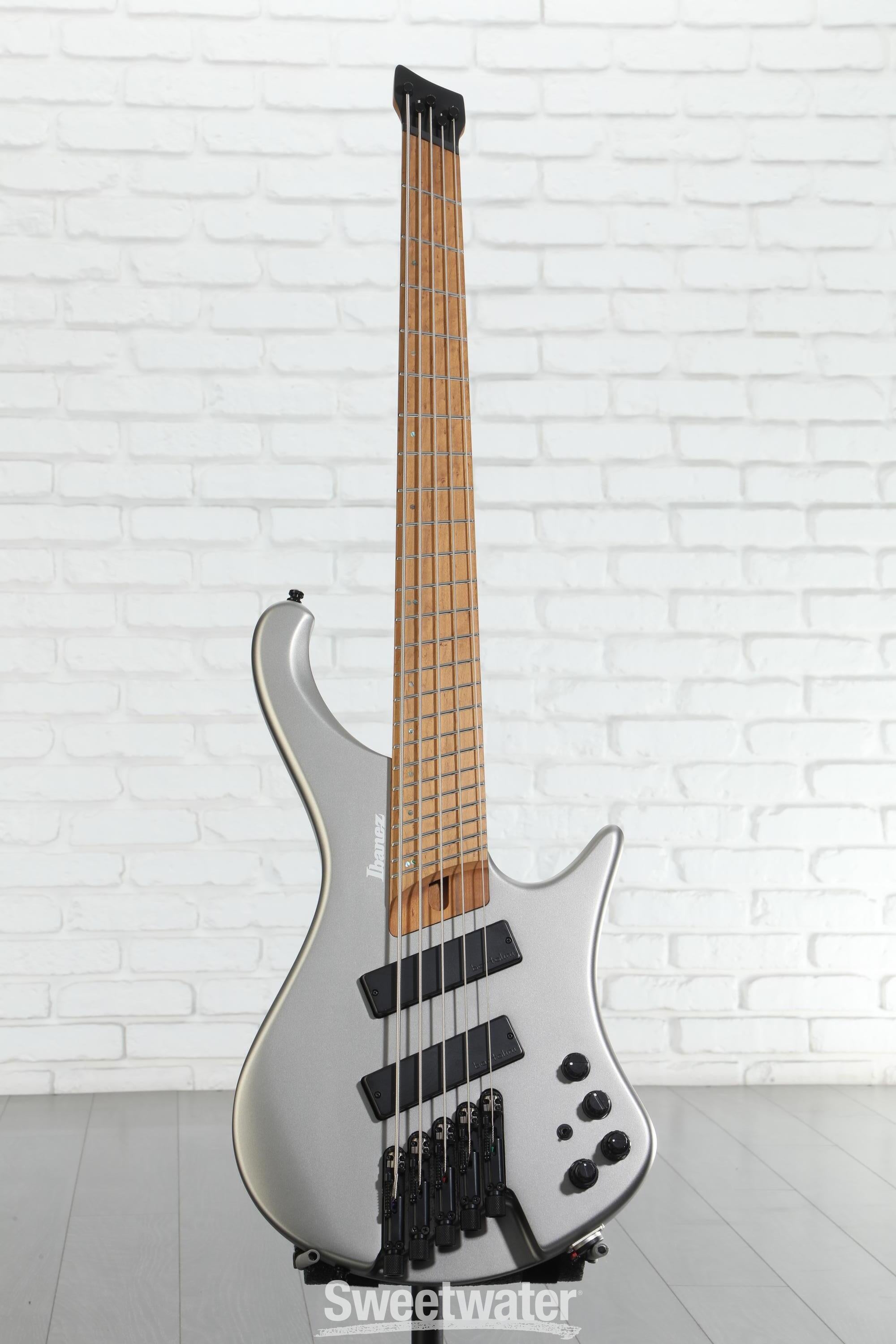 Ibanez EHB1005SMS 5弦 ショートスケール Ibanez Bass Workshop EHB1005SMS Bass Guitar - Metallic Gray