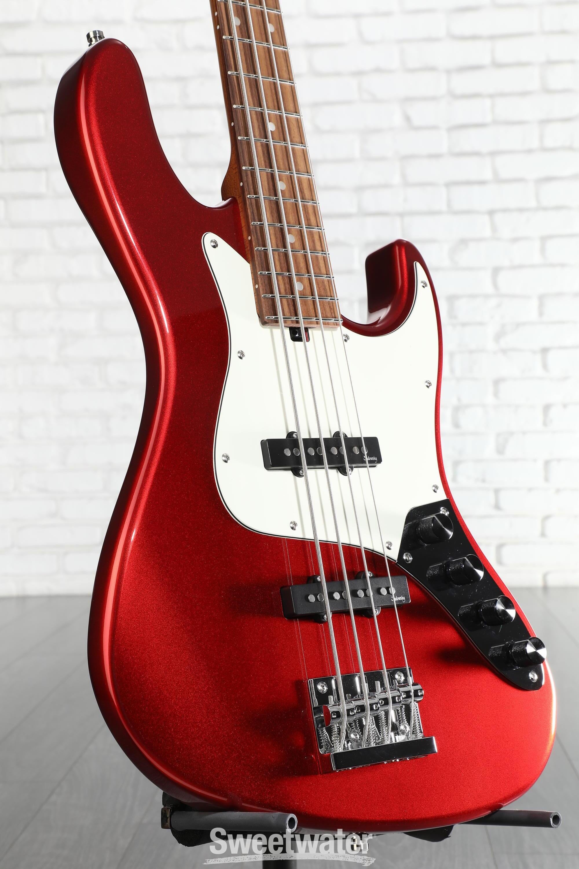 Photo of Sadowsky MetroExpress Will Lee Artist Line Bass Guitar - Candy Apple Red, Morado Fingerboard
