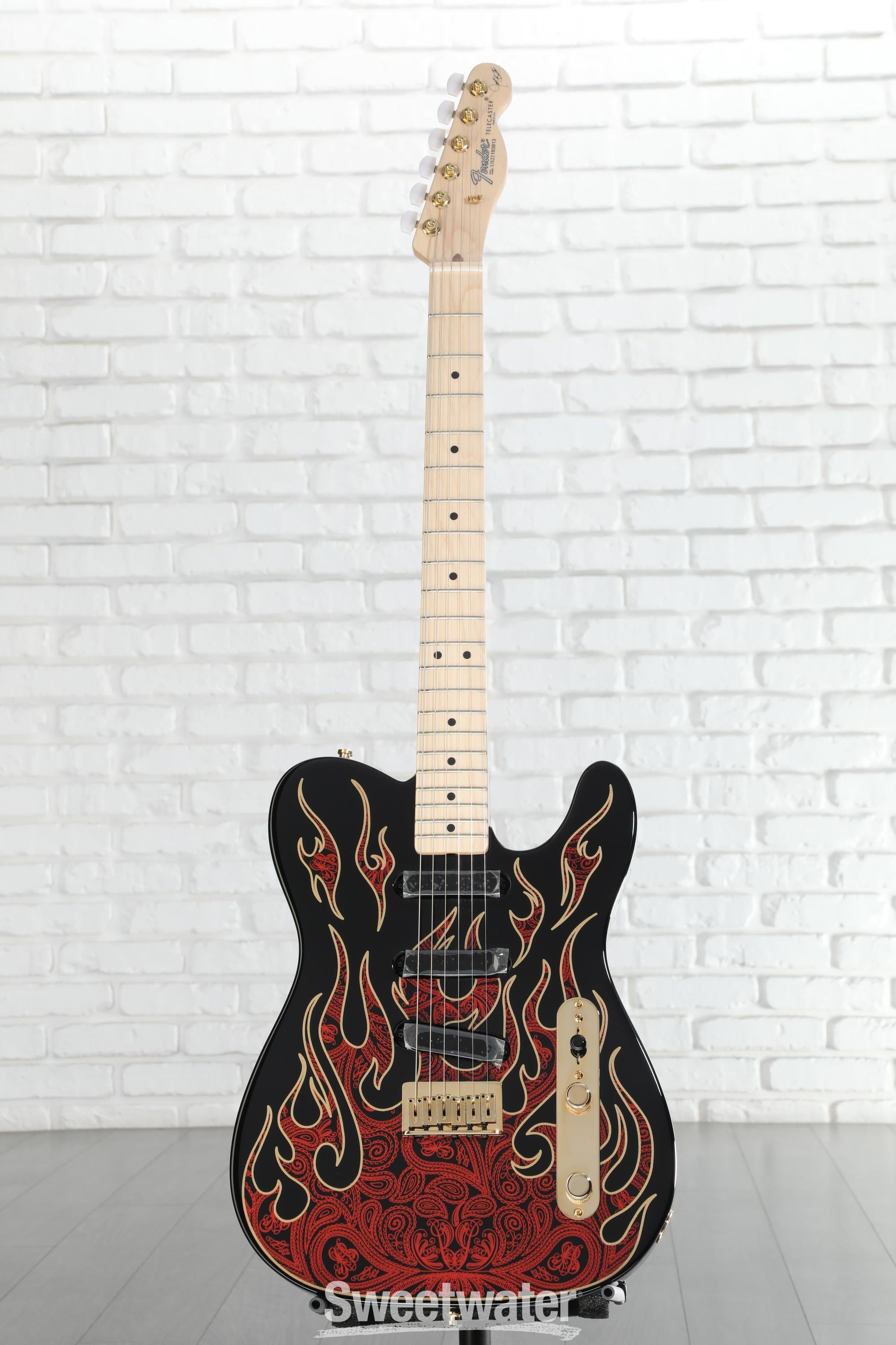 Fender James Burton Telecaster - Red Paisley Flames | Sweetwater