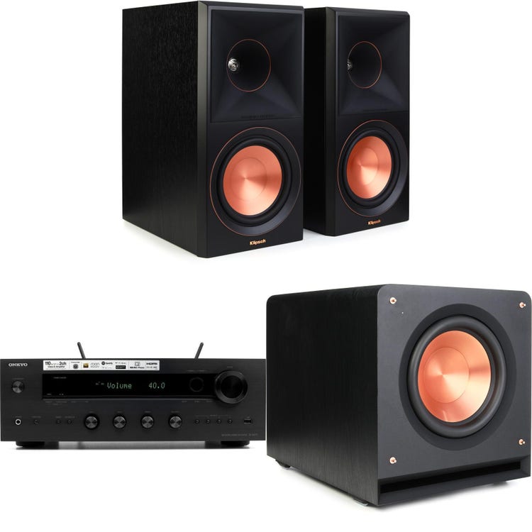 Klipsch RP-600M II and Onkyo TX-8470 2.1 Home Theater Bundle 