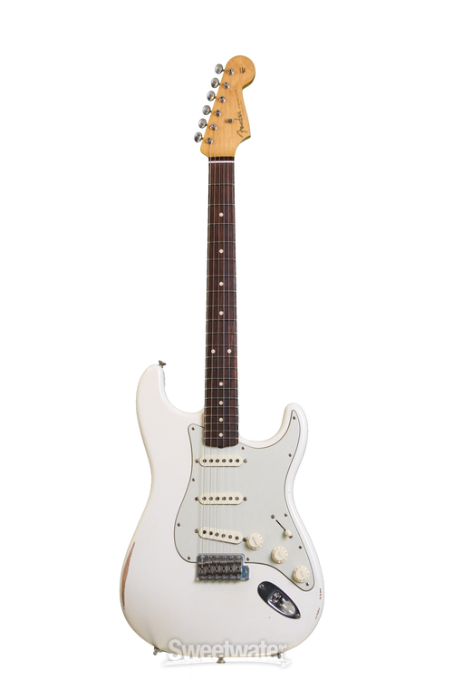経典ブランド Fender Road Worn '60s Stratocaster - Olympic White with ギター