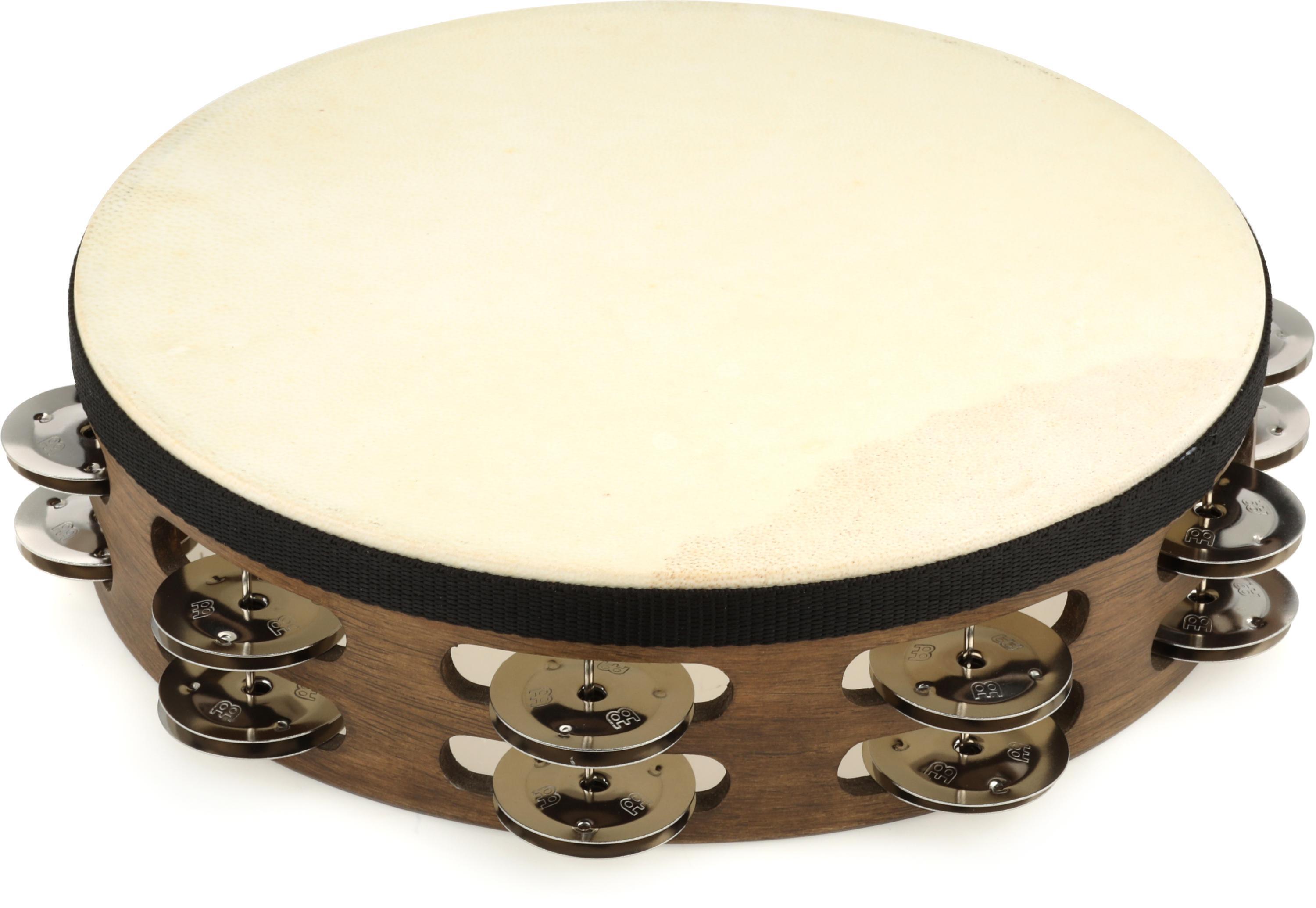 Meinl Percussion Traditional Wood Handheld Tambourine - Antique