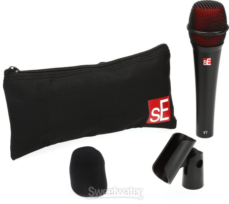 sE Electronics V7 Supercardioid Dynamic Handheld Vocal Microphone - Black