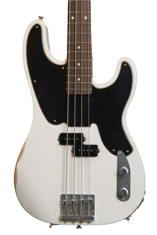 Mike Dirnt Road Worn® Precision Bass® Fender Mike Dirnt Road Worn Precision Bass White Blonde Bass