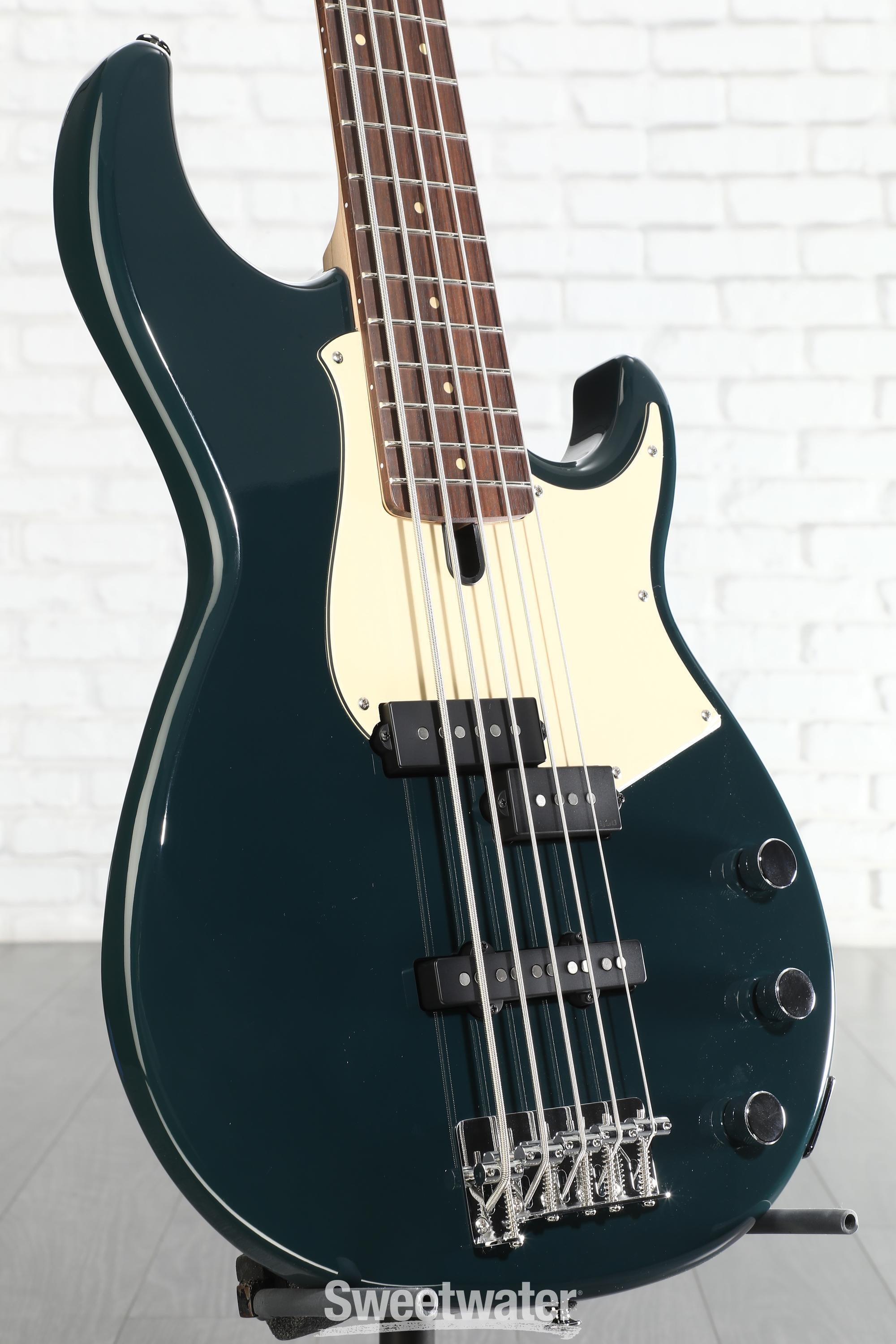 Yamaha BB435 5-string Bass Guitar - Teal Blue Reviews | Sweetwater