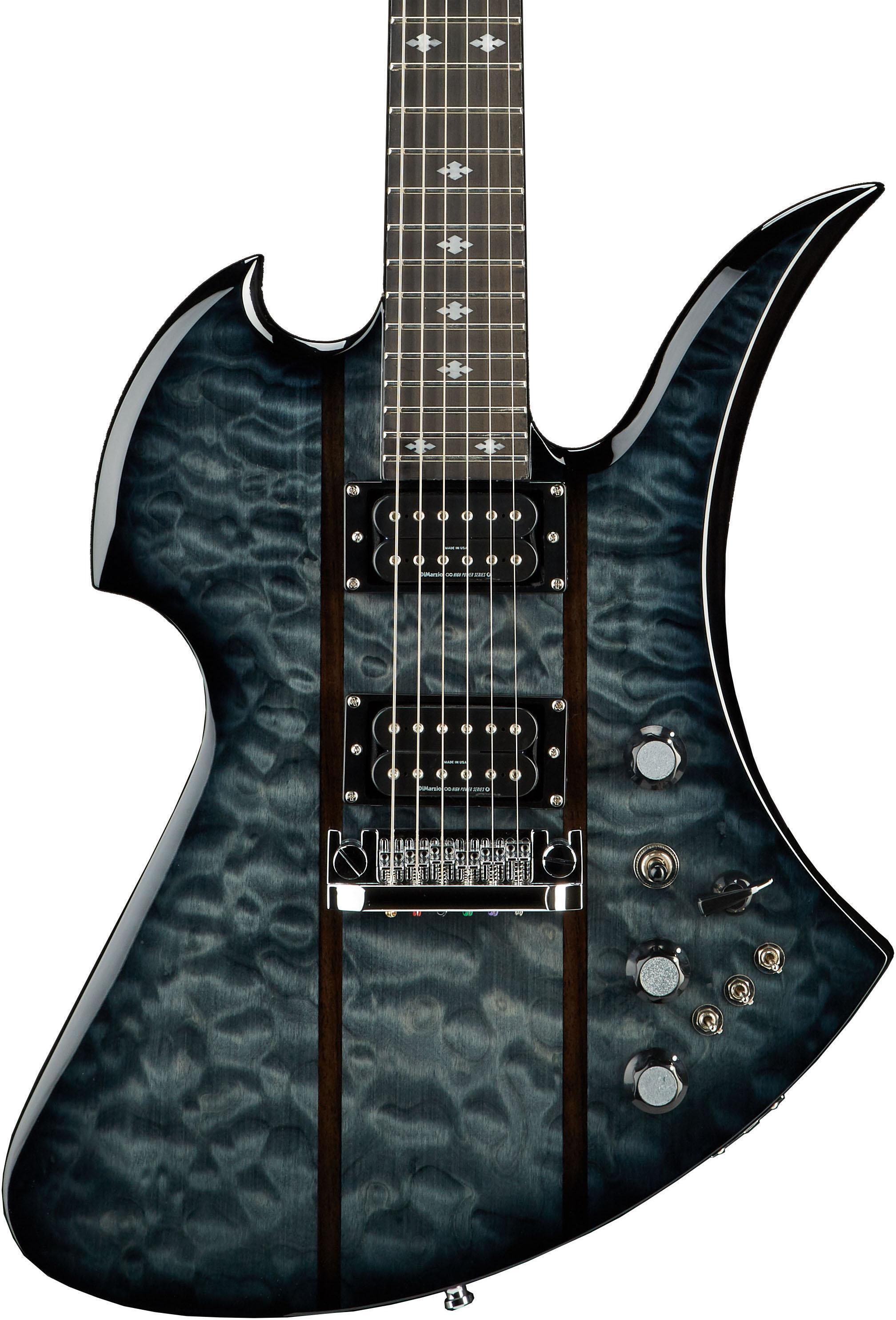 B.C. Rich Mockingbird Legacy STQ Hardtail Electric Guitar - Trans Black