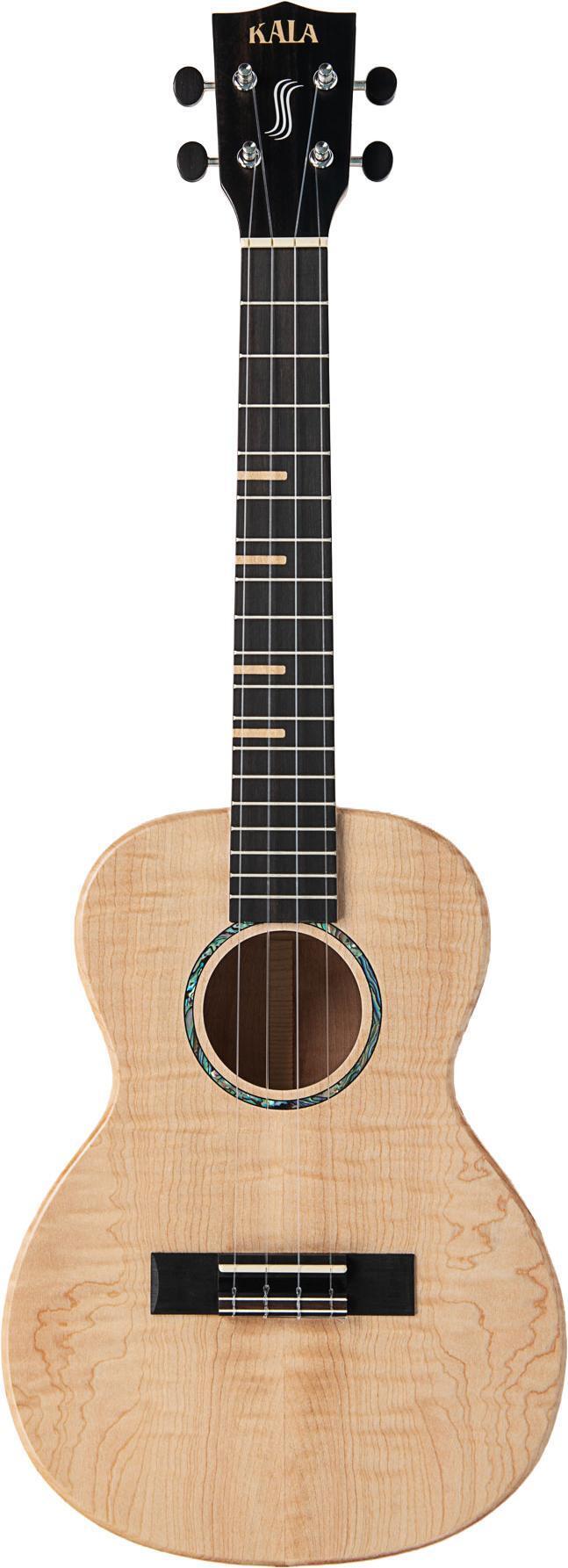 Photo of Kala Flame Maple Waterfall Tenor Ukulele - Natural Satin