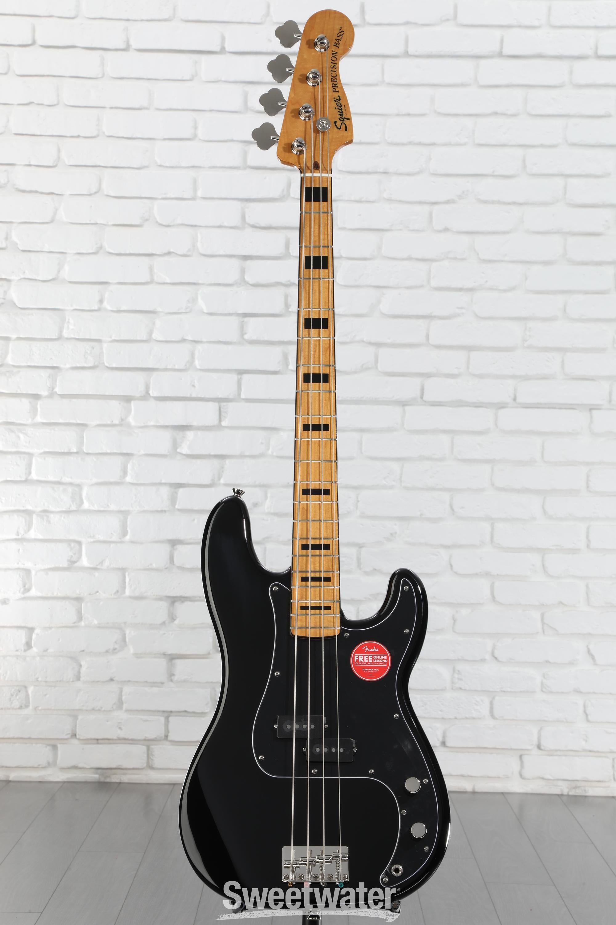 スクワイヤー Classic Vibe 70s Precision Bass Squier Classic Vibe '70s Precision Bass - Black | Sweetwater
