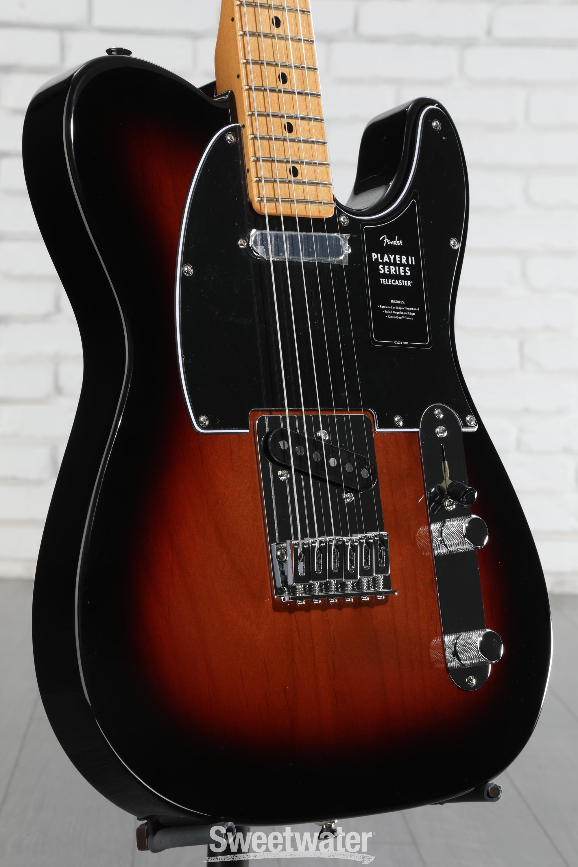 Fender Player II Telecaster Electric Guitar - 3-color Sunburst with Maple Fingerboard