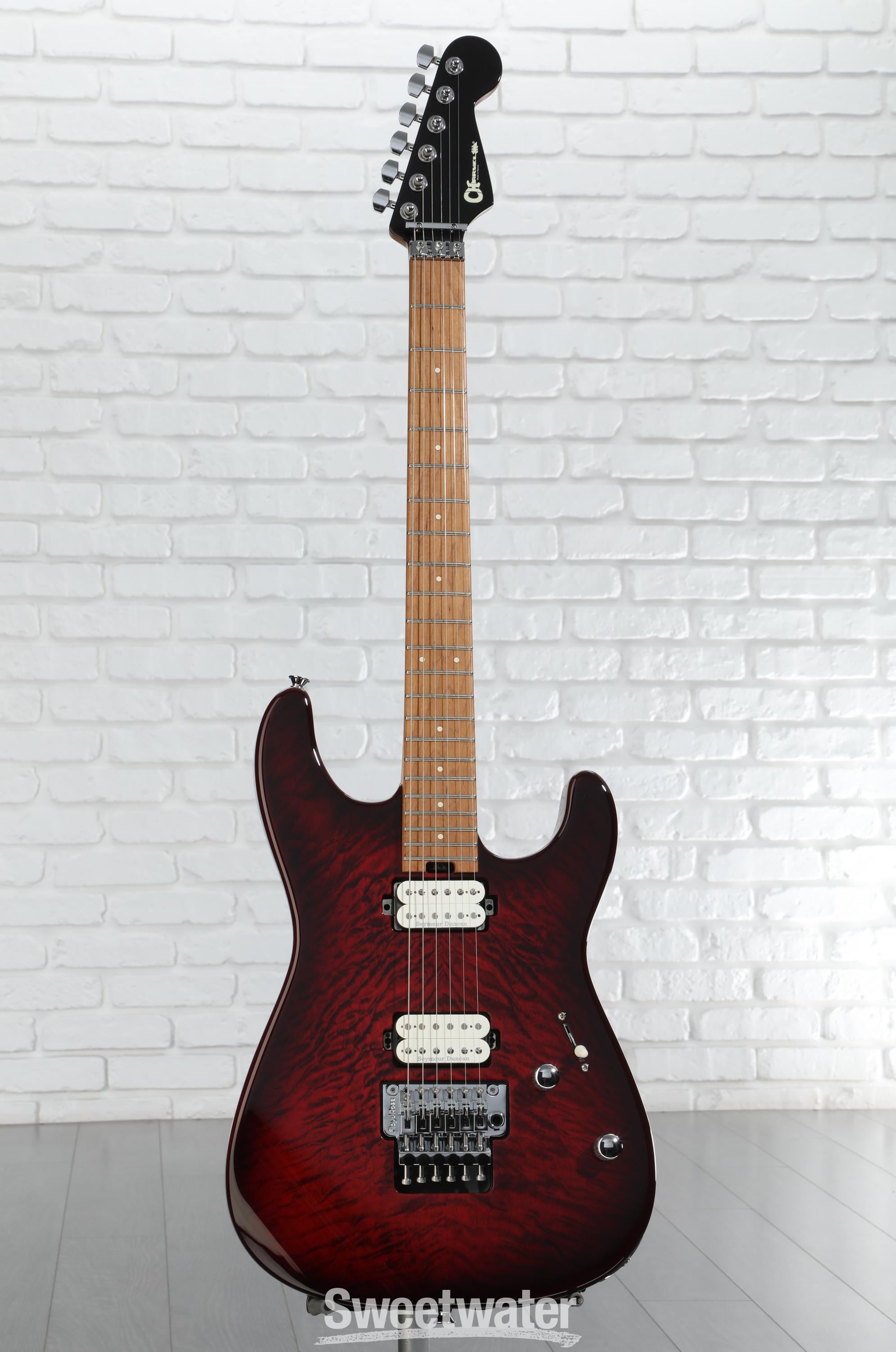 Charvel Pro-Mod Plus SD1Q HH FR Electric Guitar - Sangria