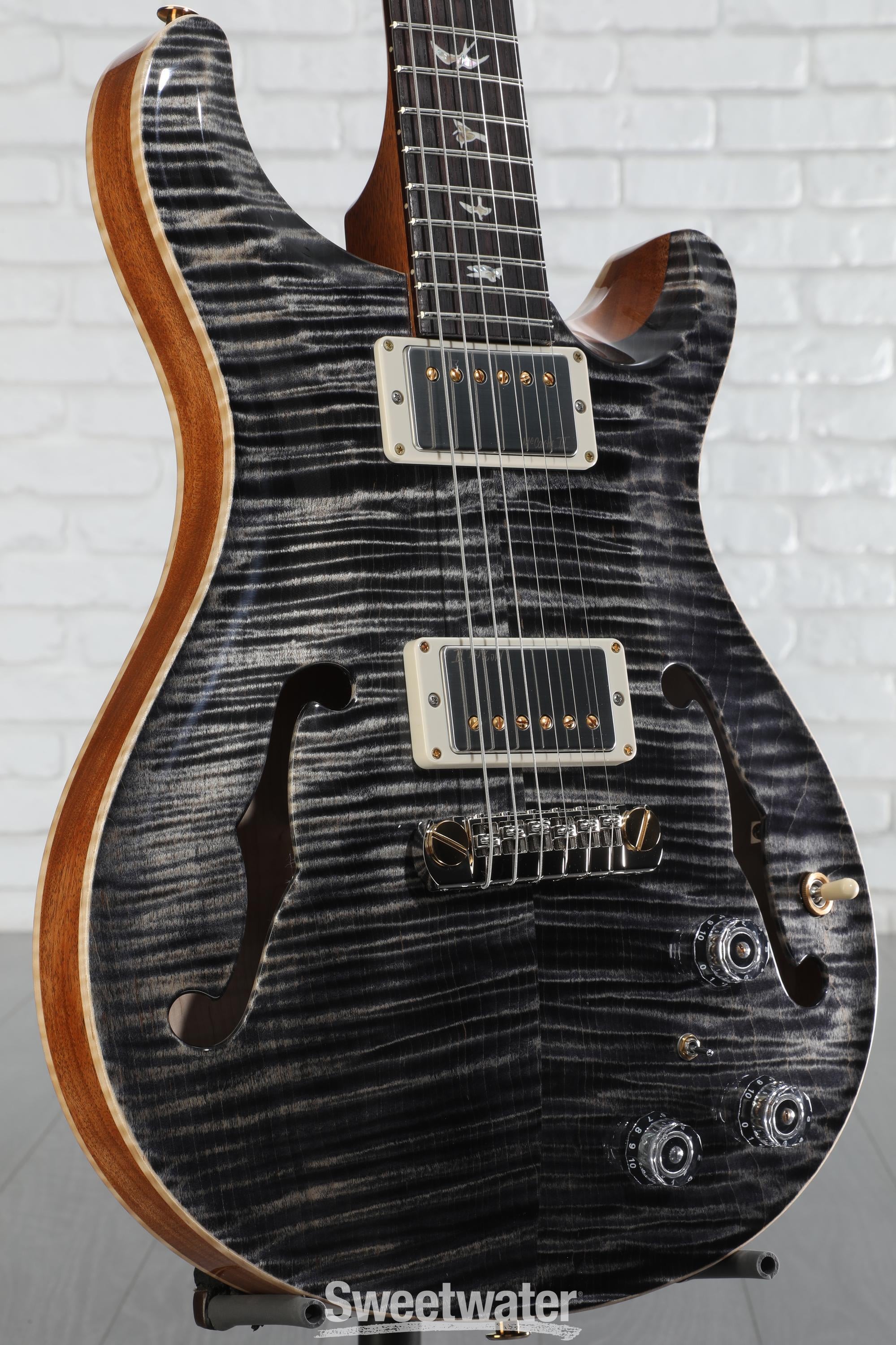 PRS Hollowbody II Piezo 10-Top Electric Guitar - Charcoal