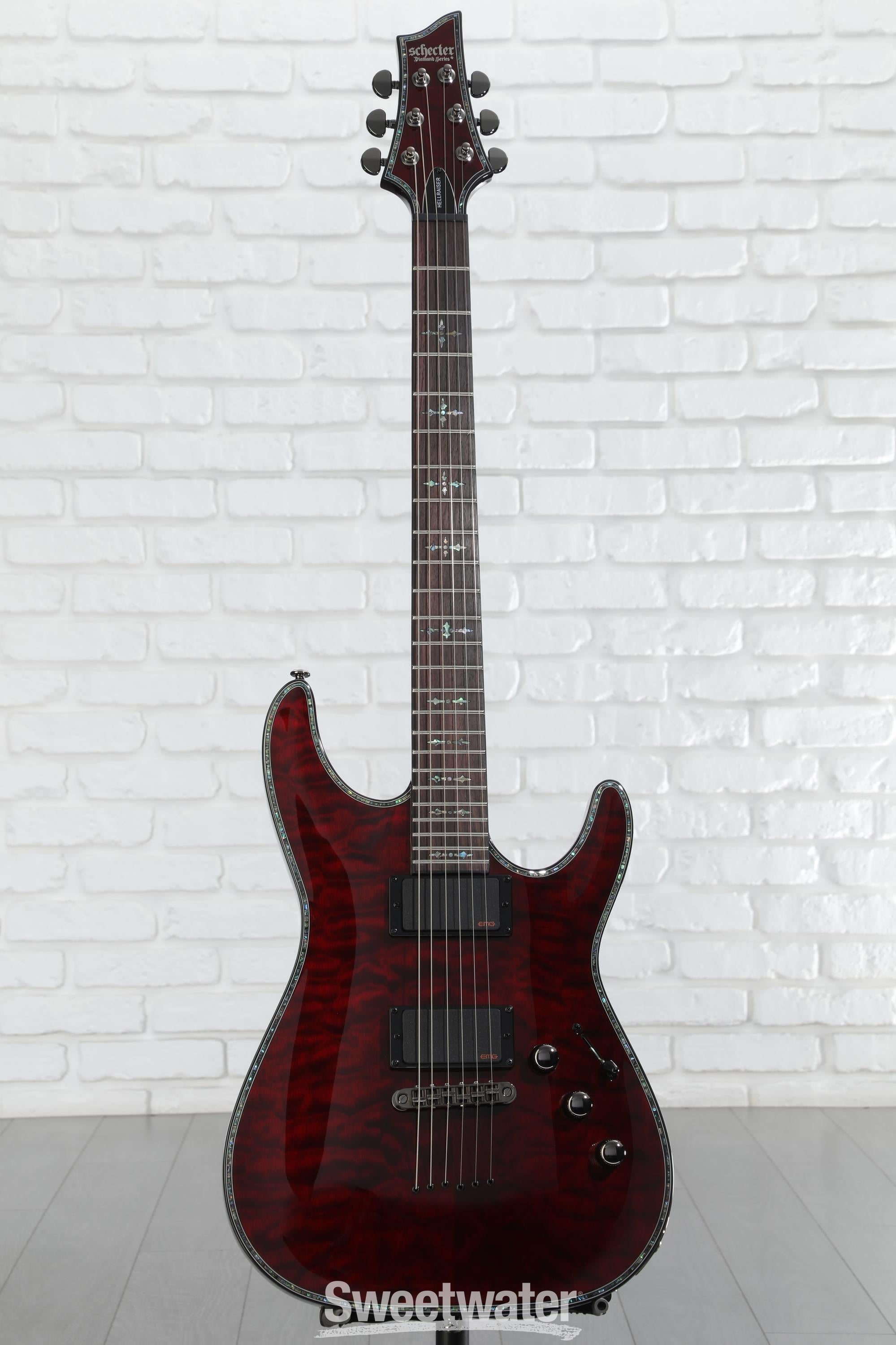 Schecter Hellraiser C-1 Electric Guitar - Black Cherry