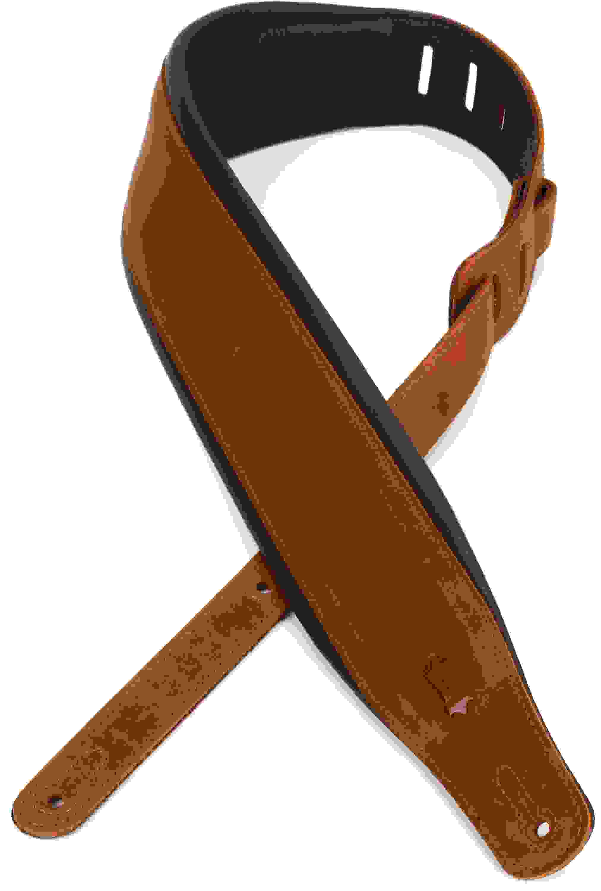 Levy's PM32CH-TAN 3-inch Wide Garment Leather Guitar Strap - Tan Sweetwater Exclusive