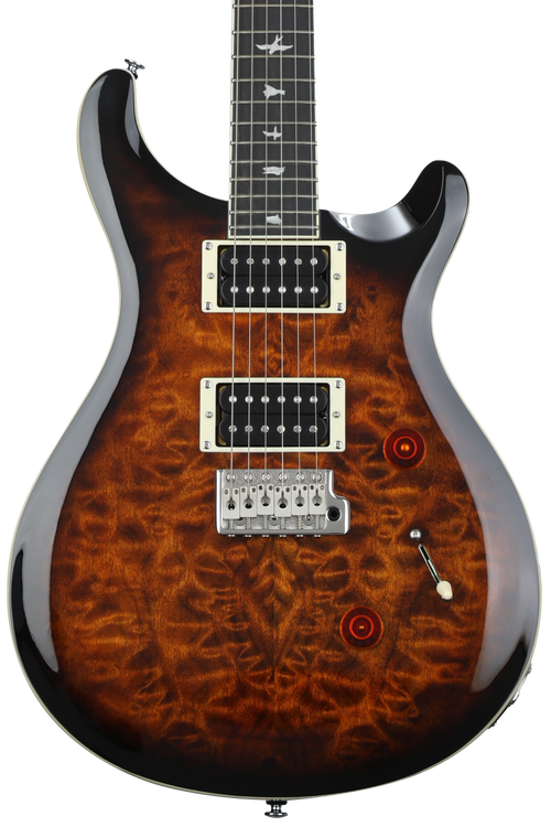 PRS SE Custom 24 Electric Guitar - Quilted Black Gold Sunburst