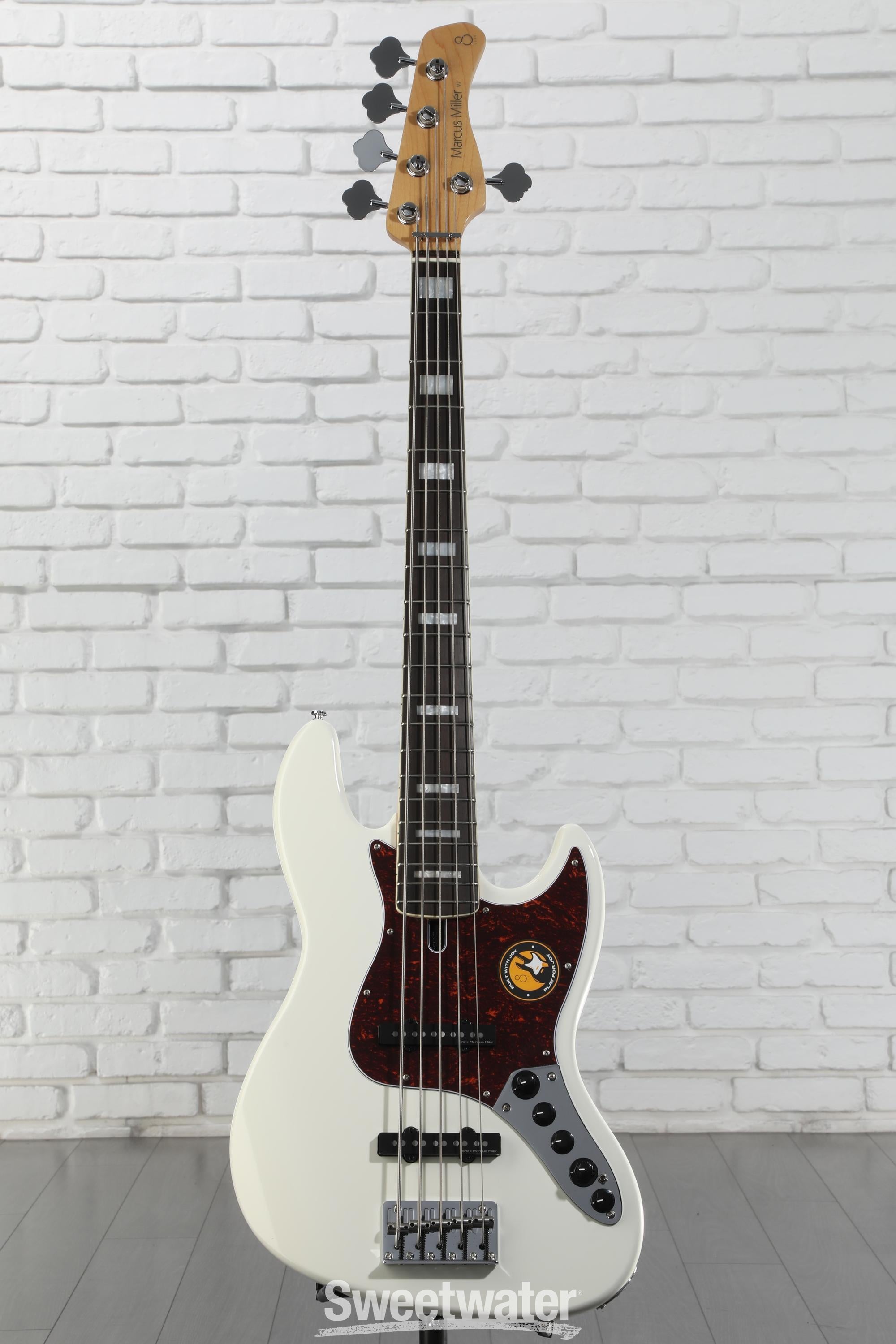 Sire V7 5弦 1st Gen（アルダー、アンティークホワイト） Sire Marcus Miller V7 Alder 5-string Bass Guitar - Antique White