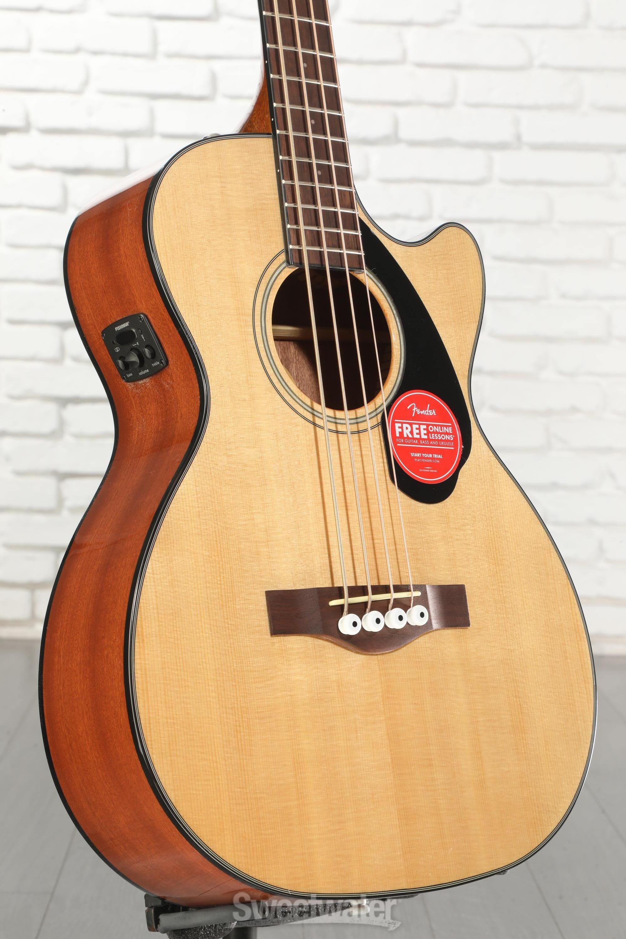 Photo of Fender CB-60SCE Acoustic-electric Concert Bass Guitar - Natural
